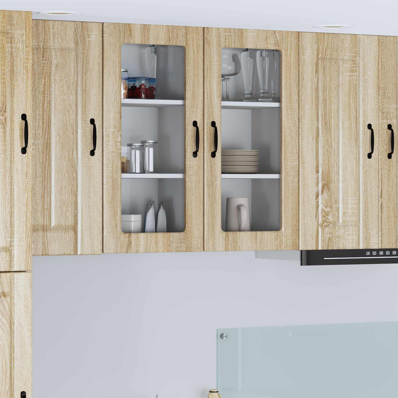 Vaatwasserpaneel Lucca 2 pcs Sonoma Eiken 40 x 31 x 80 cm is nu te koop bij PeponiXL, paradijselijk wonen!
