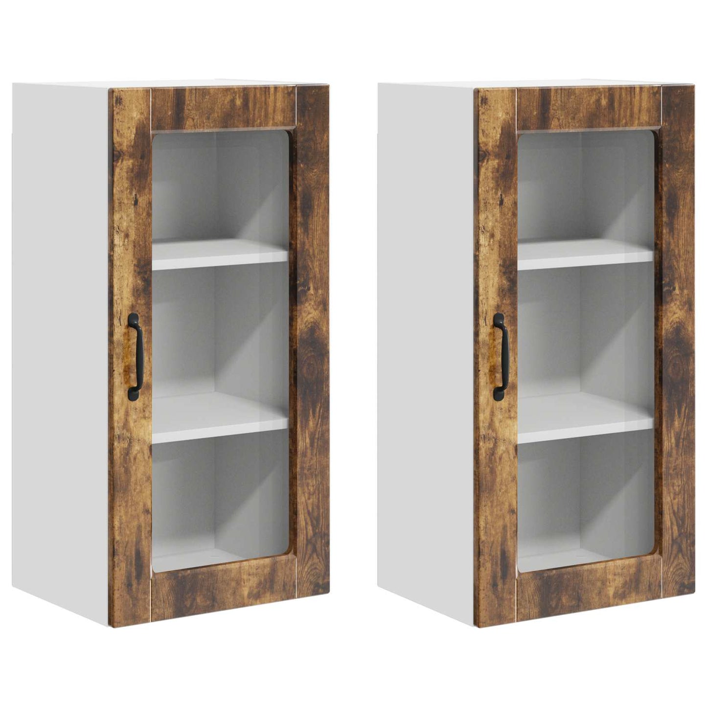 Vaatwasserpaneel Lucca 2 pcs Gerookt eiken 40 x 31 x 80 cm is nu te koop bij PeponiXL, paradijselijk wonen!