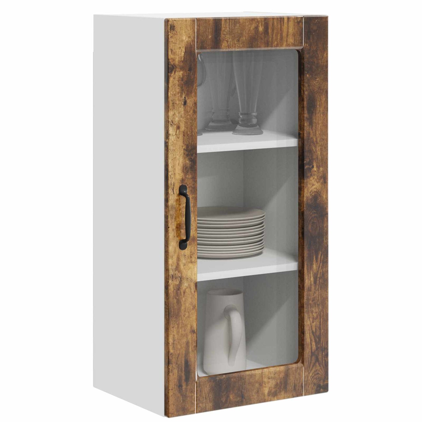 Vaatwasserpaneel Lucca 2 pcs Gerookt eiken 40 x 31 x 80 cm is nu te koop bij PeponiXL, paradijselijk wonen!