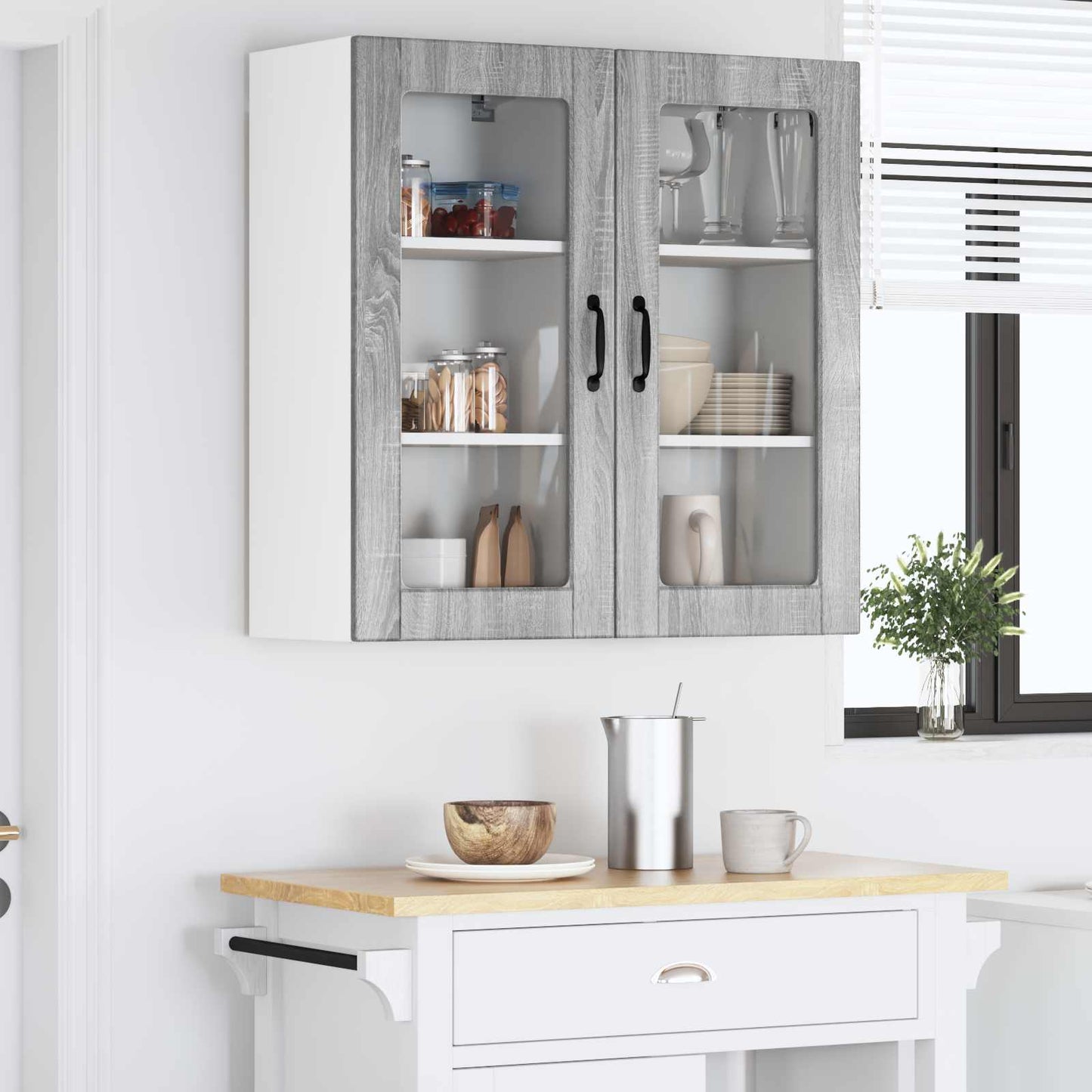 Vaatwasserpaneel Lucca 2 pcs Grijs sonoma 40 x 31 x 80 cm is nu te koop bij PeponiXL, paradijselijk wonen!
