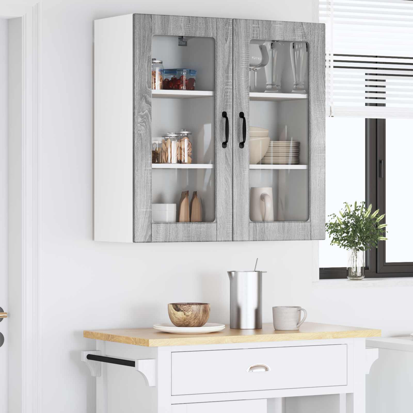 Vaatwasserpaneel Lucca 2 pcs Grijs sonoma 40 x 31 x 80 cm is nu te koop bij PeponiXL, paradijselijk wonen!