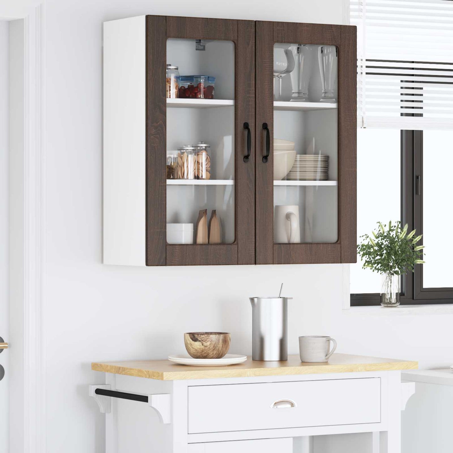 Vaatwasserpaneel Lucca 2 pcs Bruin eiken 40 x 31 x 80 cm is nu te koop bij PeponiXL, paradijselijk wonen!