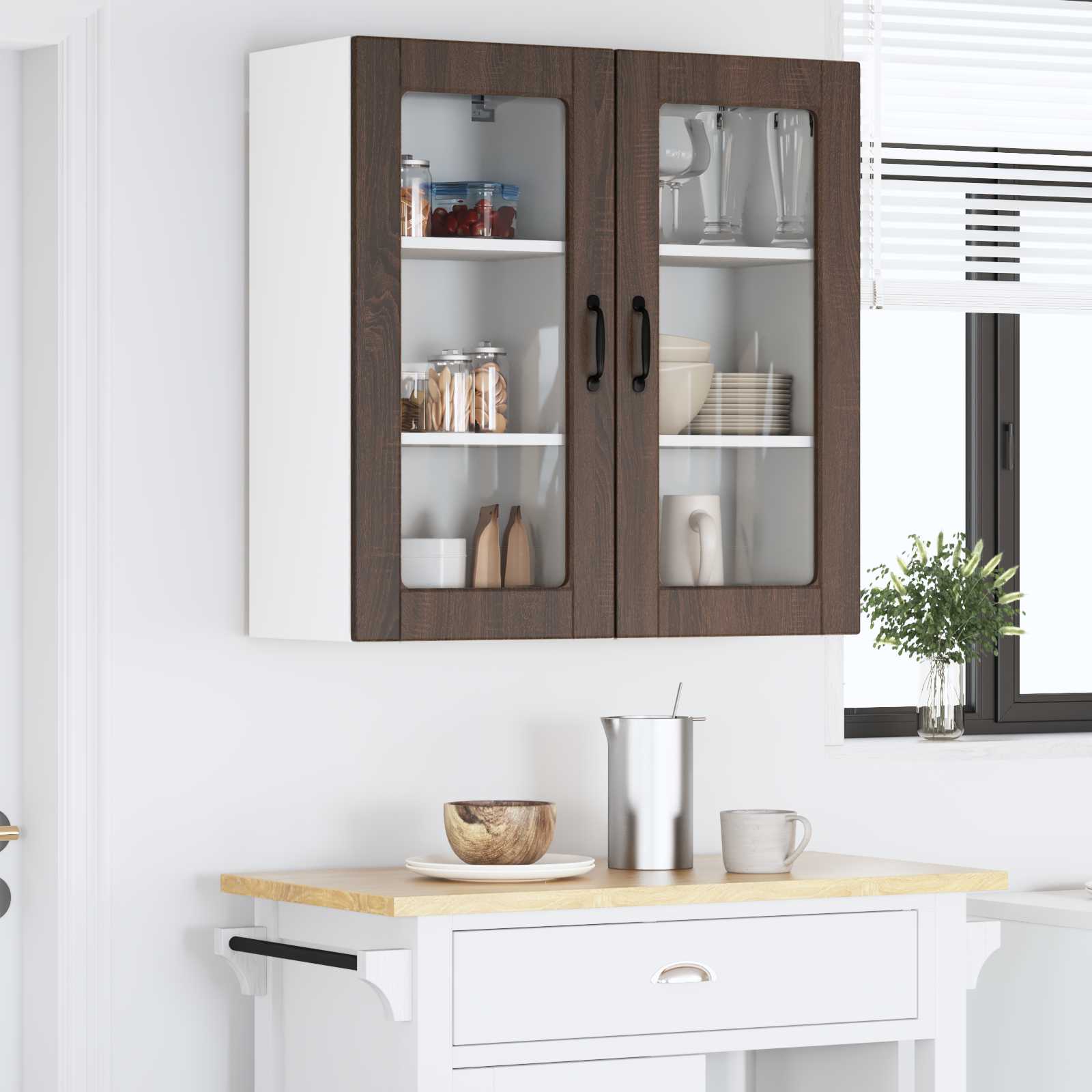Vaatwasserpaneel Lucca 2 pcs Bruin eiken 40 x 31 x 80 cm is nu te koop bij PeponiXL, paradijselijk wonen!
