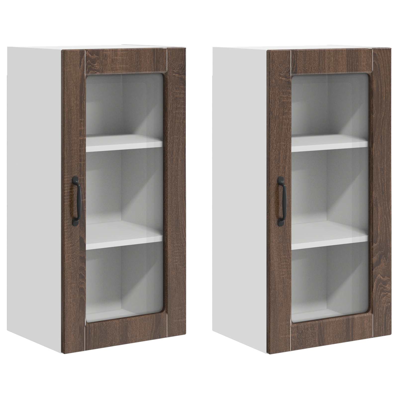Vaatwasserpaneel Lucca 2 pcs Bruin eiken 40 x 31 x 80 cm is nu te koop bij PeponiXL, paradijselijk wonen!