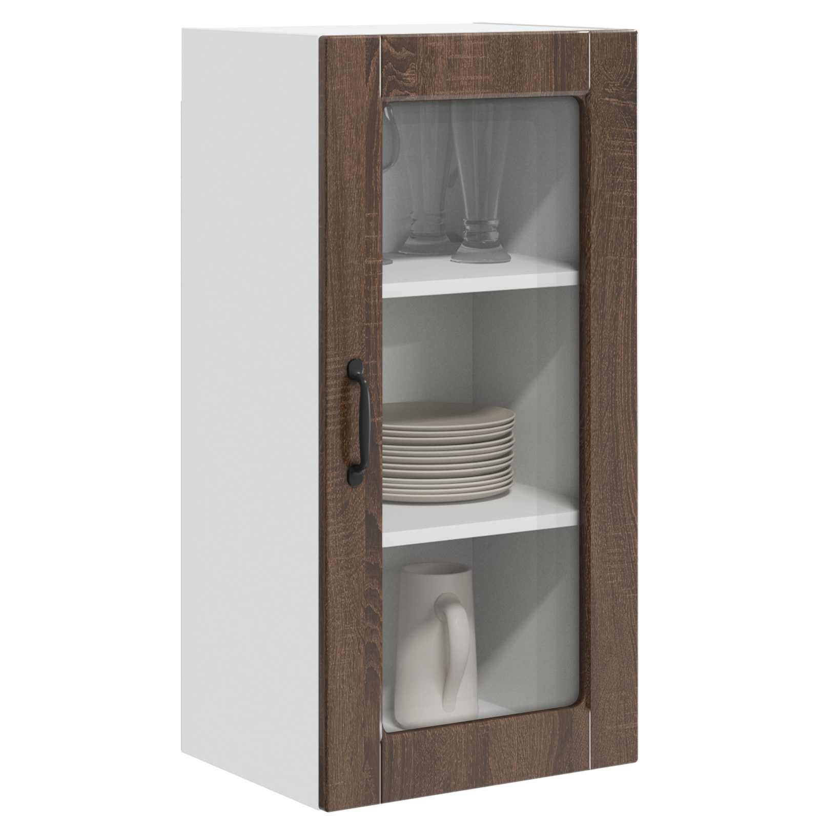 Vaatwasserpaneel Lucca 2 pcs Bruin eiken 40 x 31 x 80 cm is nu te koop bij PeponiXL, paradijselijk wonen!