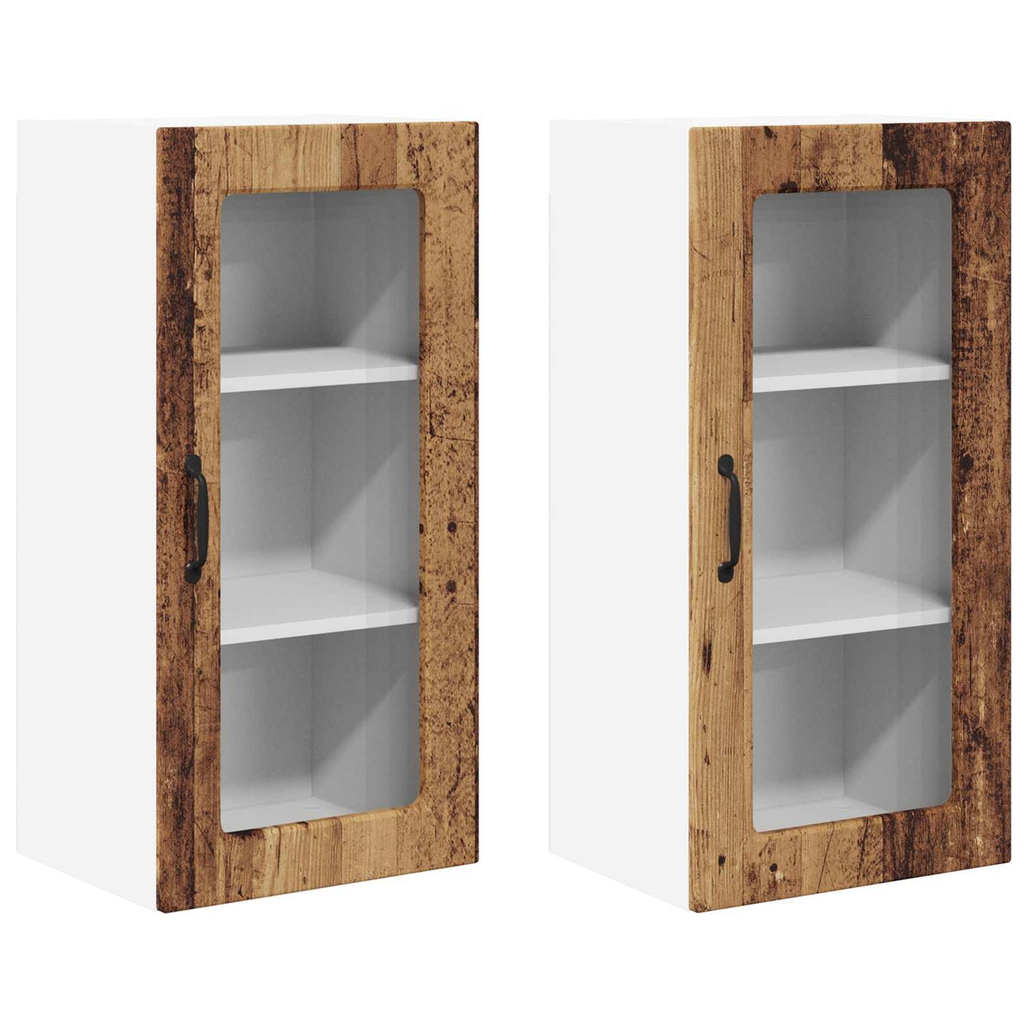 Vaatwasserpaneel Lucca 2 pcs Oud hout 40 x 31 x 80 cm is nu te koop bij PeponiXL, paradijselijk wonen!