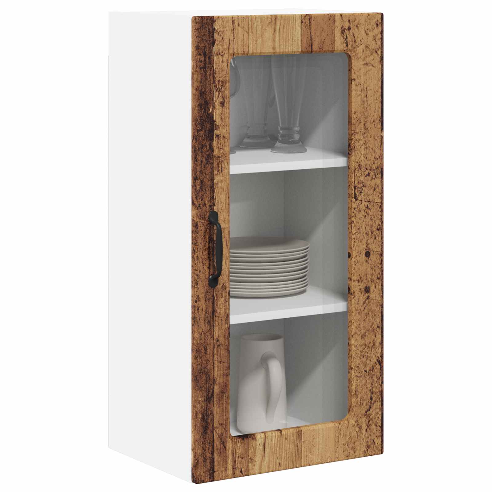 Vaatwasserpaneel Lucca 2 pcs Oud hout 40 x 31 x 80 cm is nu te koop bij PeponiXL, paradijselijk wonen!