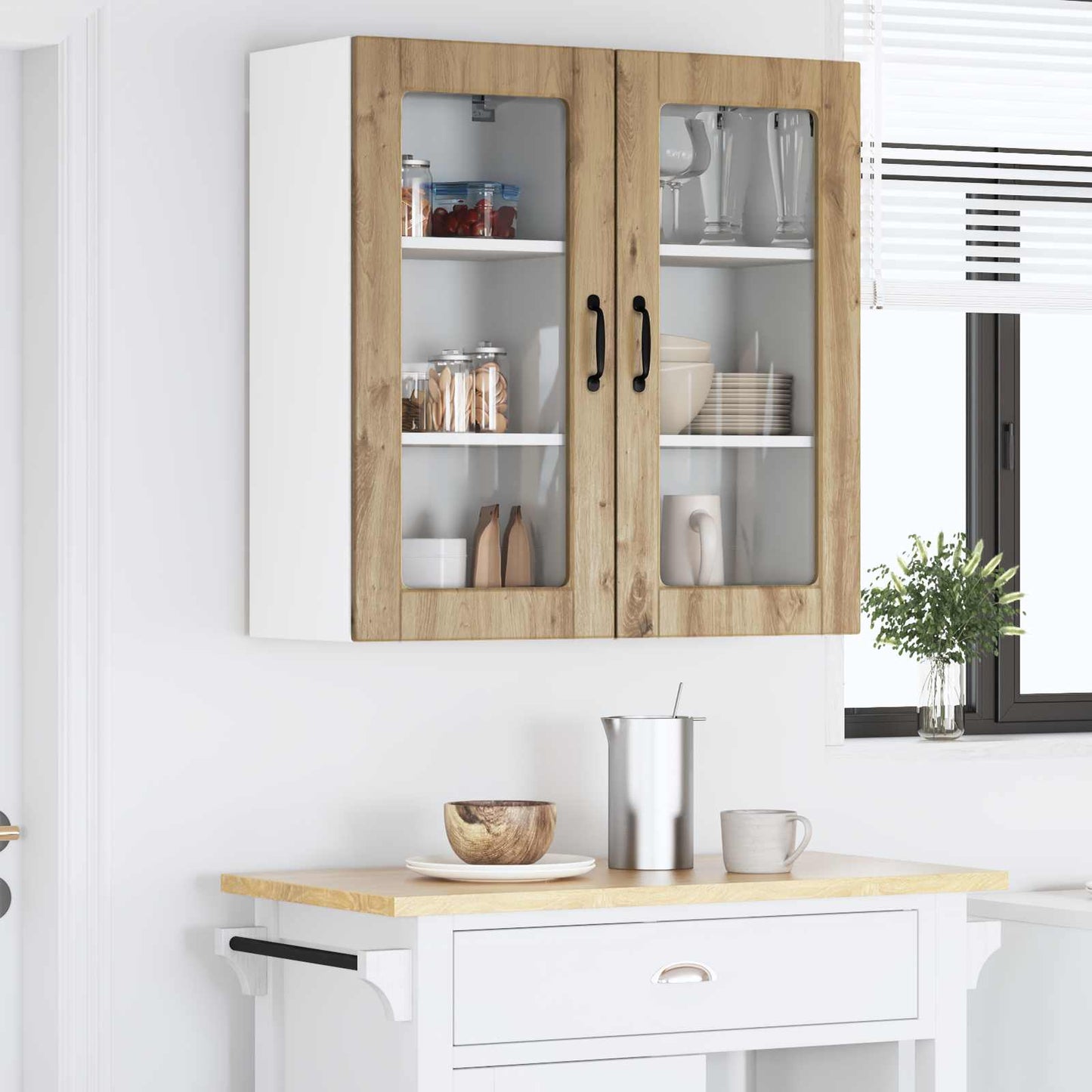 Vaatwasserpaneel Lucca 2 pcs Artisanaal eiken 40 x 31 x 80 cm is nu te koop bij PeponiXL, paradijselijk wonen!