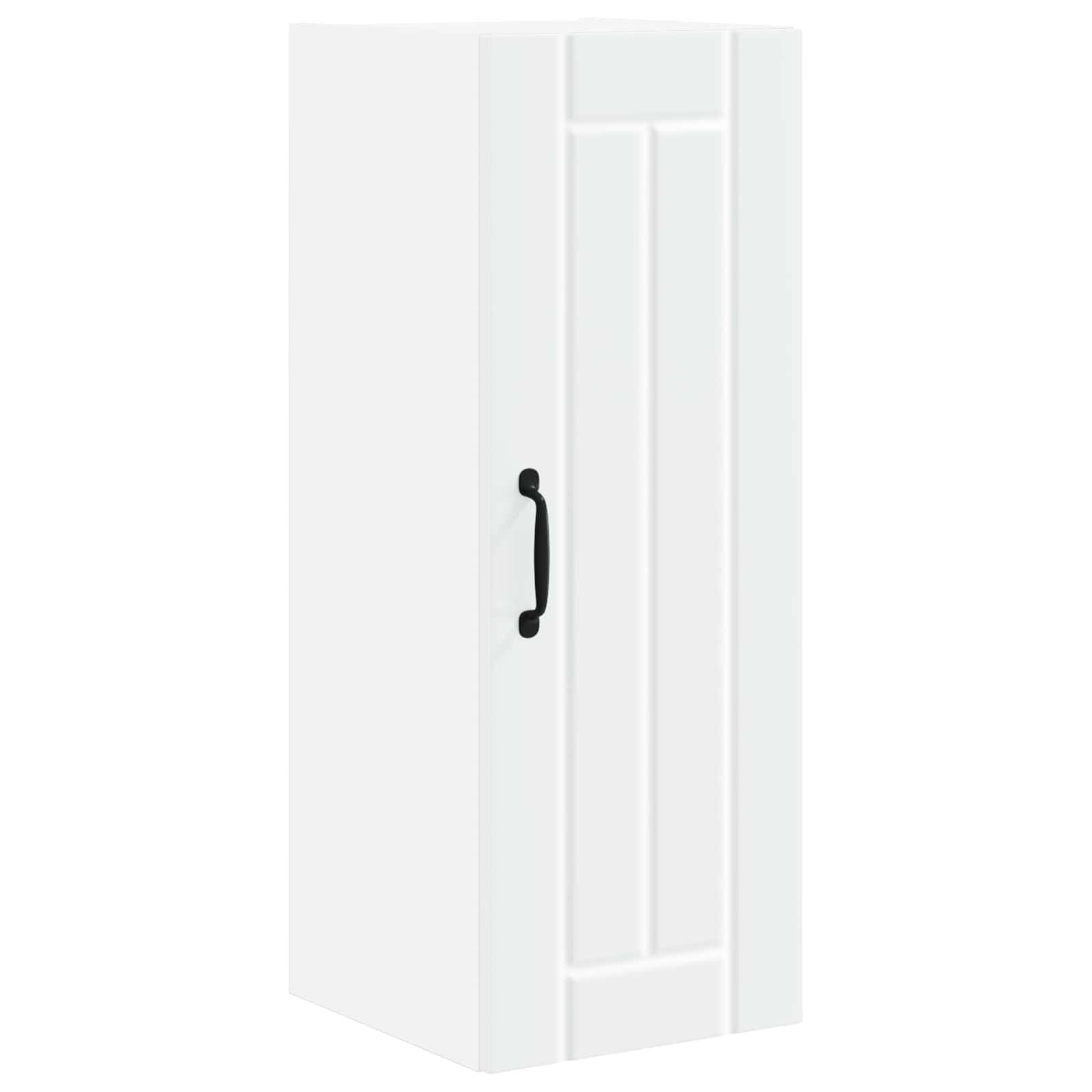 Keukenkast aan de muur Wit 30 x 31 x 80 cm Bewerkt hout is nu te koop bij PeponiXL, paradijselijk wonen!