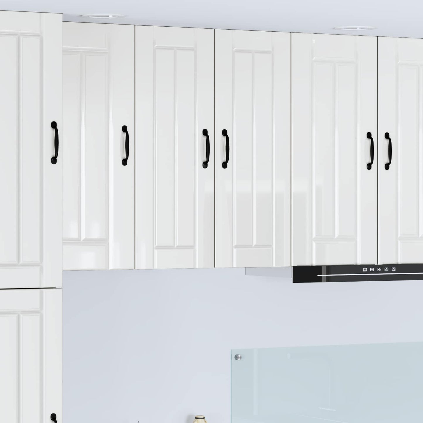 Vaatwasserpaneel Lucca 2 pcs Hoogglans Wit 30 x 31 x 80 cm is nu te koop bij PeponiXL, paradijselijk wonen!
