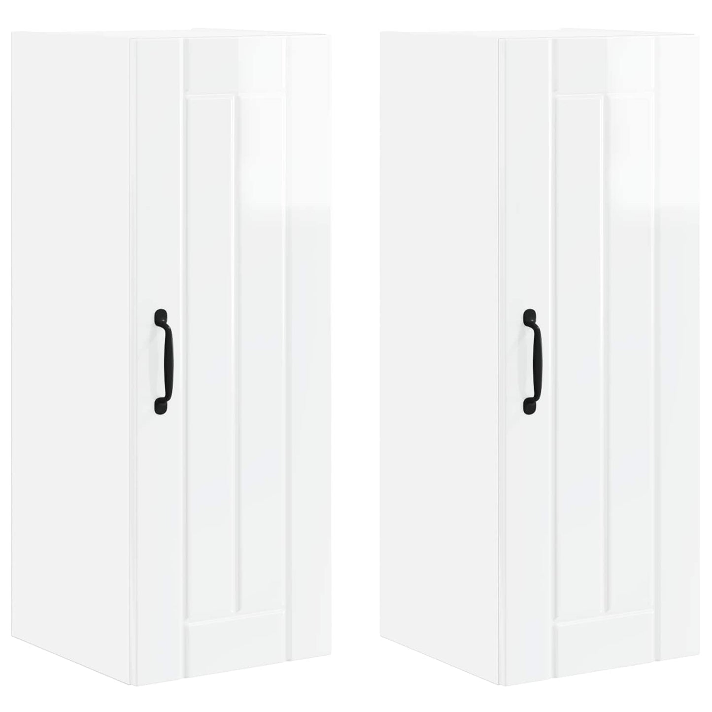 Vaatwasserpaneel Lucca 2 pcs Hoogglans Wit 30 x 31 x 80 cm is nu te koop bij PeponiXL, paradijselijk wonen!