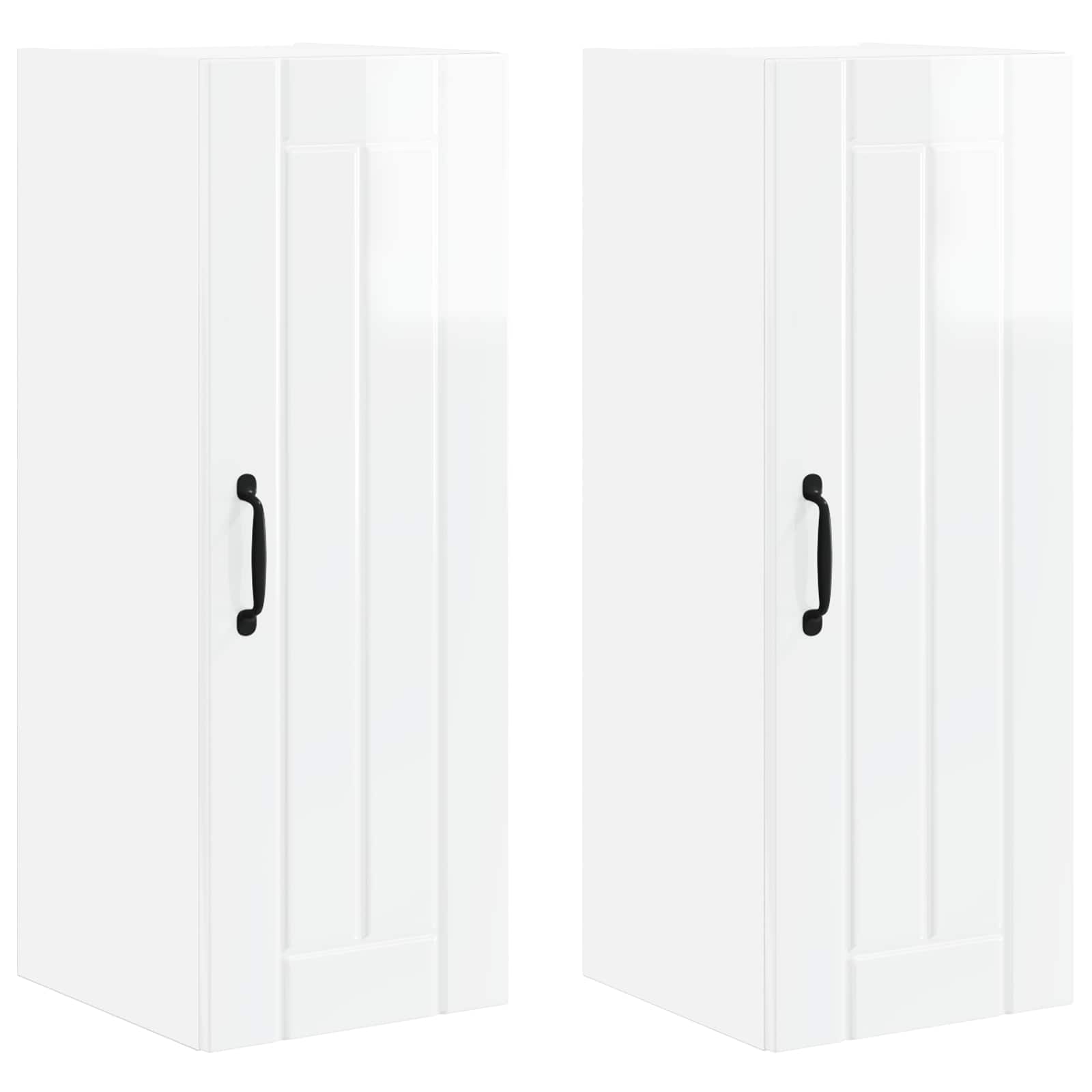 Vaatwasserpaneel Lucca 2 pcs Hoogglans Wit 30 x 31 x 80 cm is nu te koop bij PeponiXL, paradijselijk wonen!