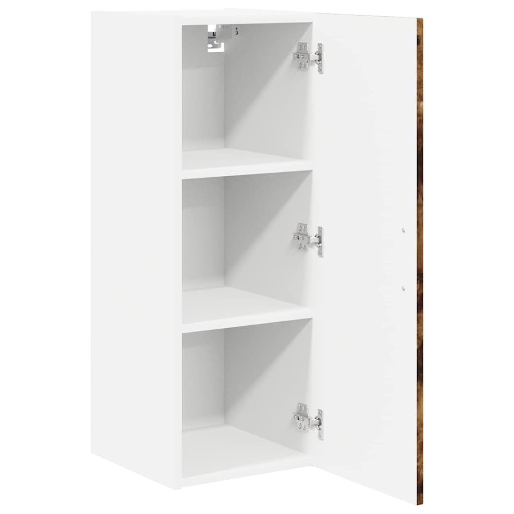 Keukenkast 2 pcs Gerookt eiken 30 x 31 x 80 cm Bewerkt hout is nu te koop bij PeponiXL, paradijselijk wonen!