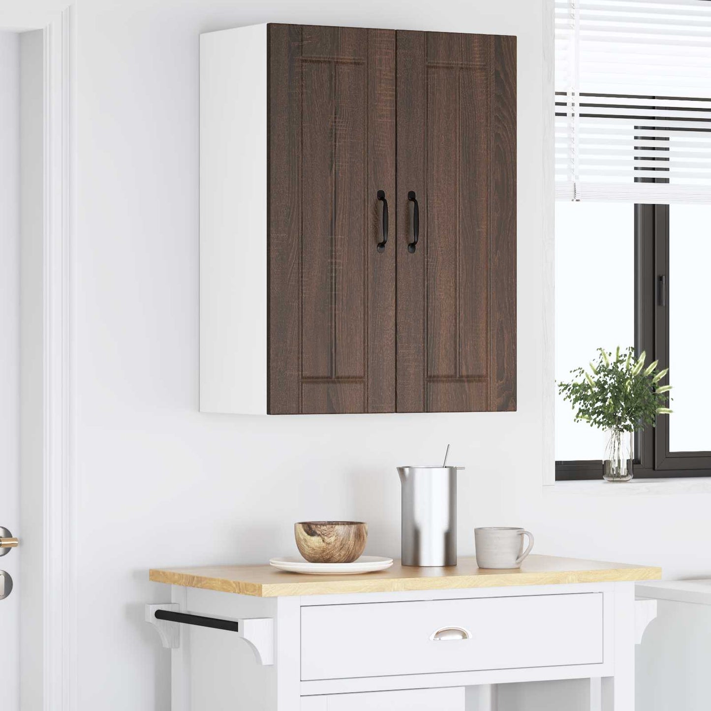 Vaatwasserpaneel Lucca 2 pcs Bruin eiken 30 x 31 x 80 cm is nu te koop bij PeponiXL, paradijselijk wonen!