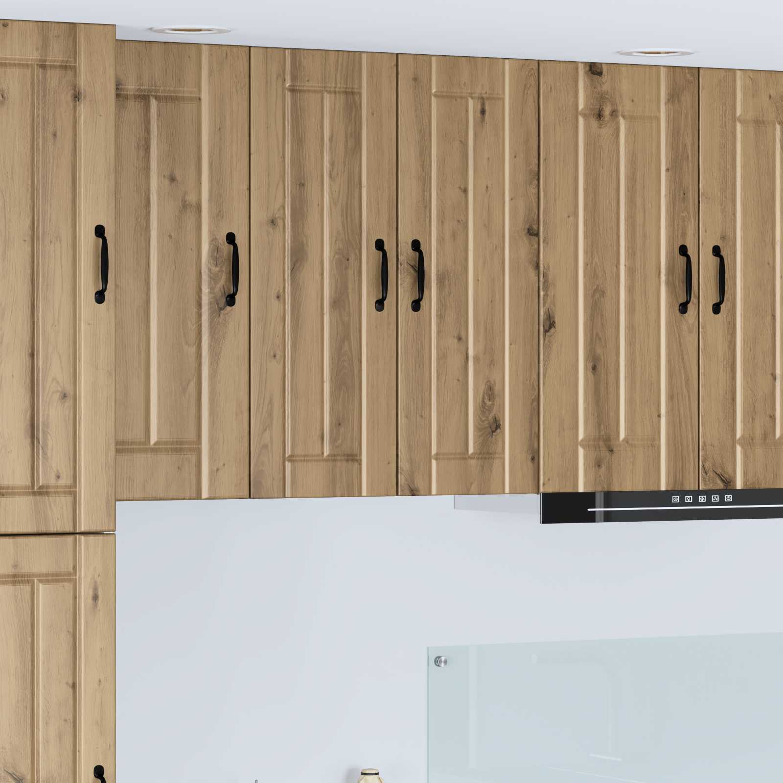 Keukenkast 2 pcs Artisan Eiken 30 x 31 x 80 cm Bewerkt hout is nu te koop bij PeponiXL, paradijselijk wonen!