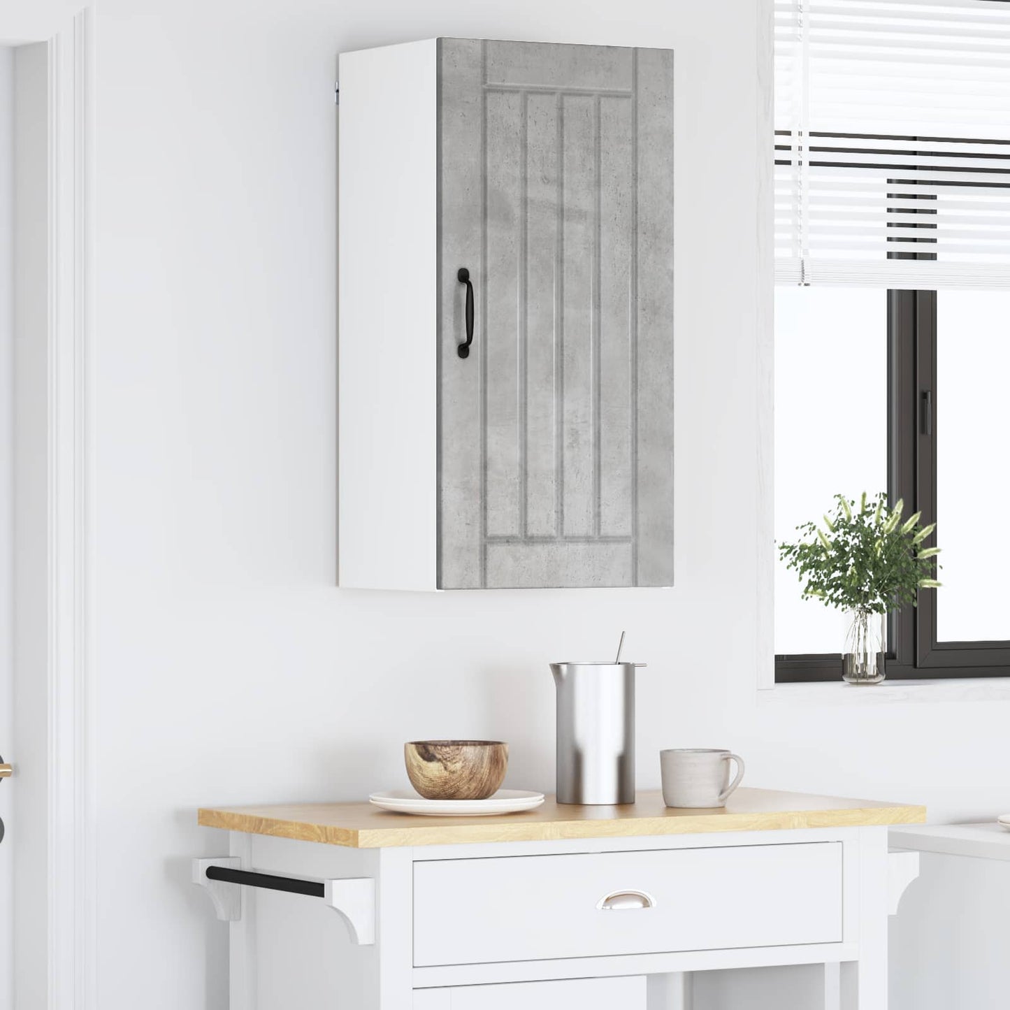 Vaatwasserpaneel Lucca Betongrijs 40 x 31 x 80 cm Bewerkt hout is nu te koop bij PeponiXL, paradijselijk wonen!