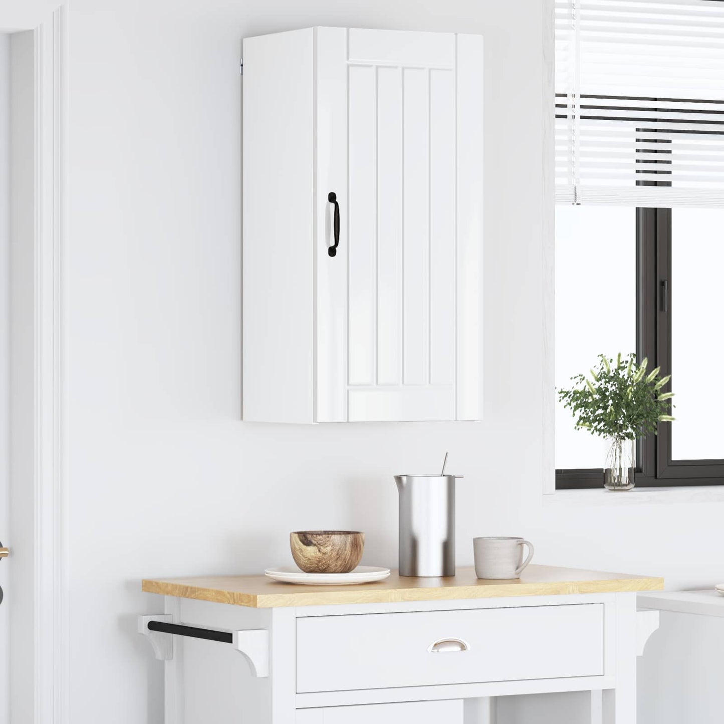 Vaatwasserpaneel Lucca Hoogglans Wit 40 x 31 x 80 cm is nu te koop bij PeponiXL, paradijselijk wonen!