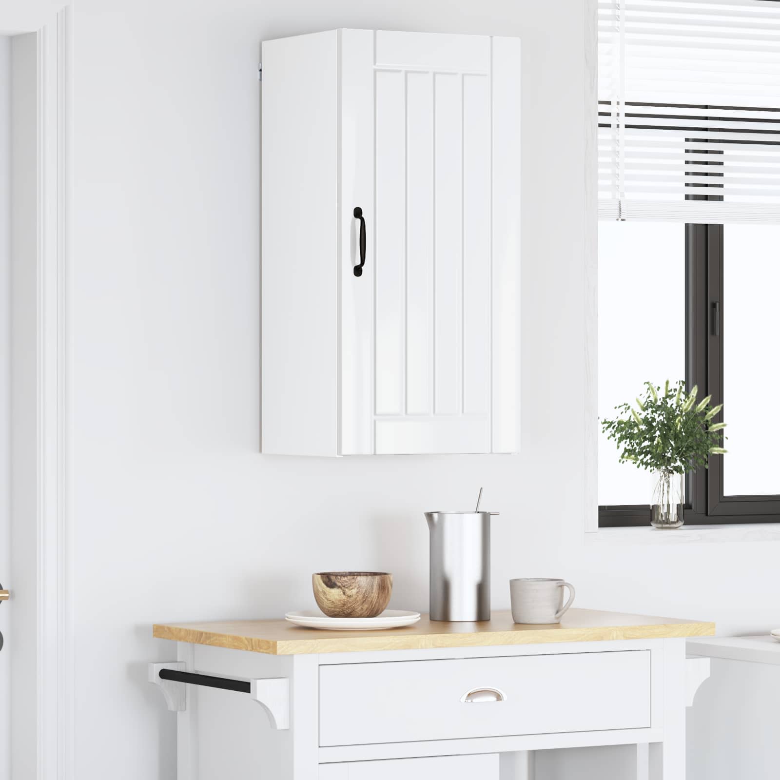 Vaatwasserpaneel Lucca Hoogglans Wit 40 x 31 x 80 cm is nu te koop bij PeponiXL, paradijselijk wonen!