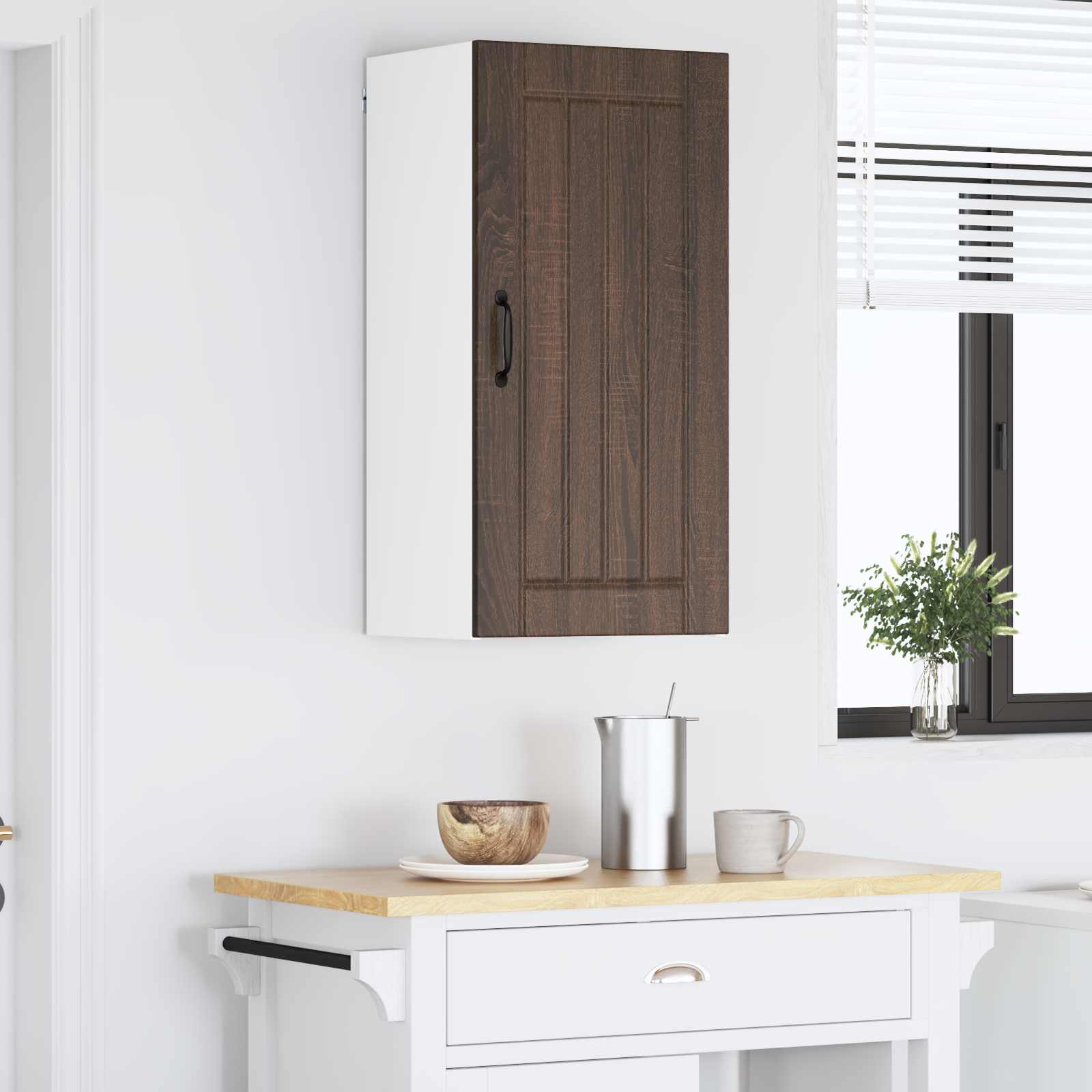 Vaatwasserpaneel Lucca Bruin eiken 40 x 31 x 80 cm Bewerkt hout is nu te koop bij PeponiXL, paradijselijk wonen!