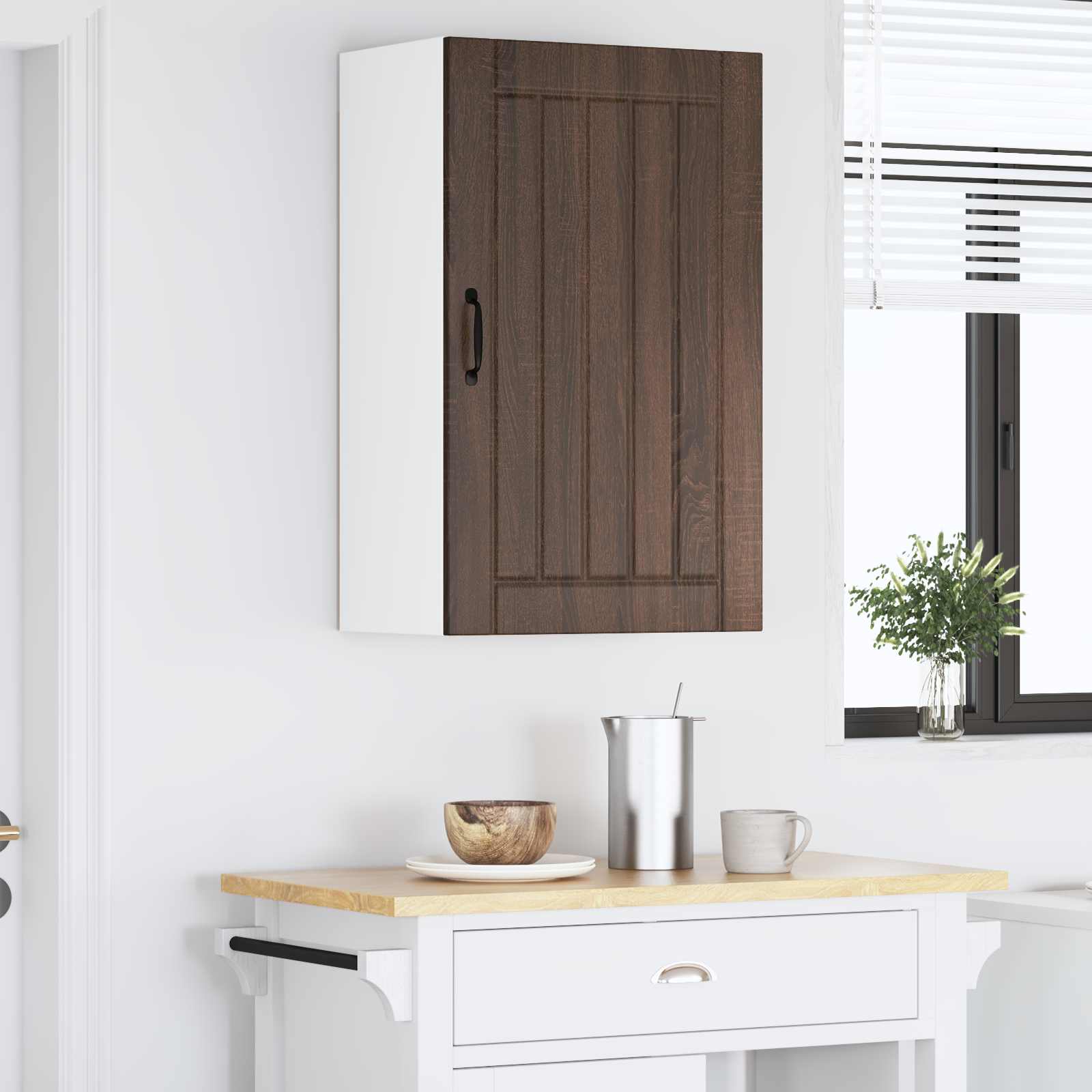 Vaatwasserpaneel Lucca Bruin eiken 50 x 31 x 80 cm Bewerkt hout is nu te koop bij PeponiXL, paradijselijk wonen!
