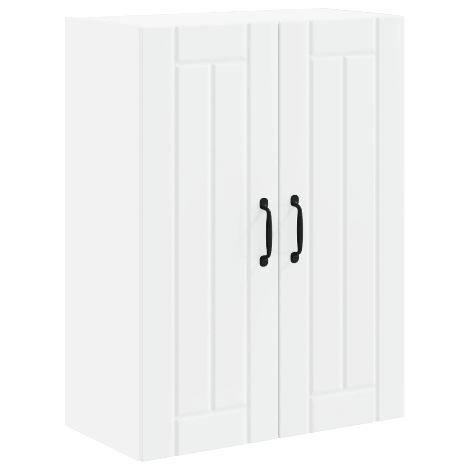 Keukenkast Wit 60 x 31 x 80 cm Bewerkt hout is nu te koop bij PeponiXL, paradijselijk wonen!