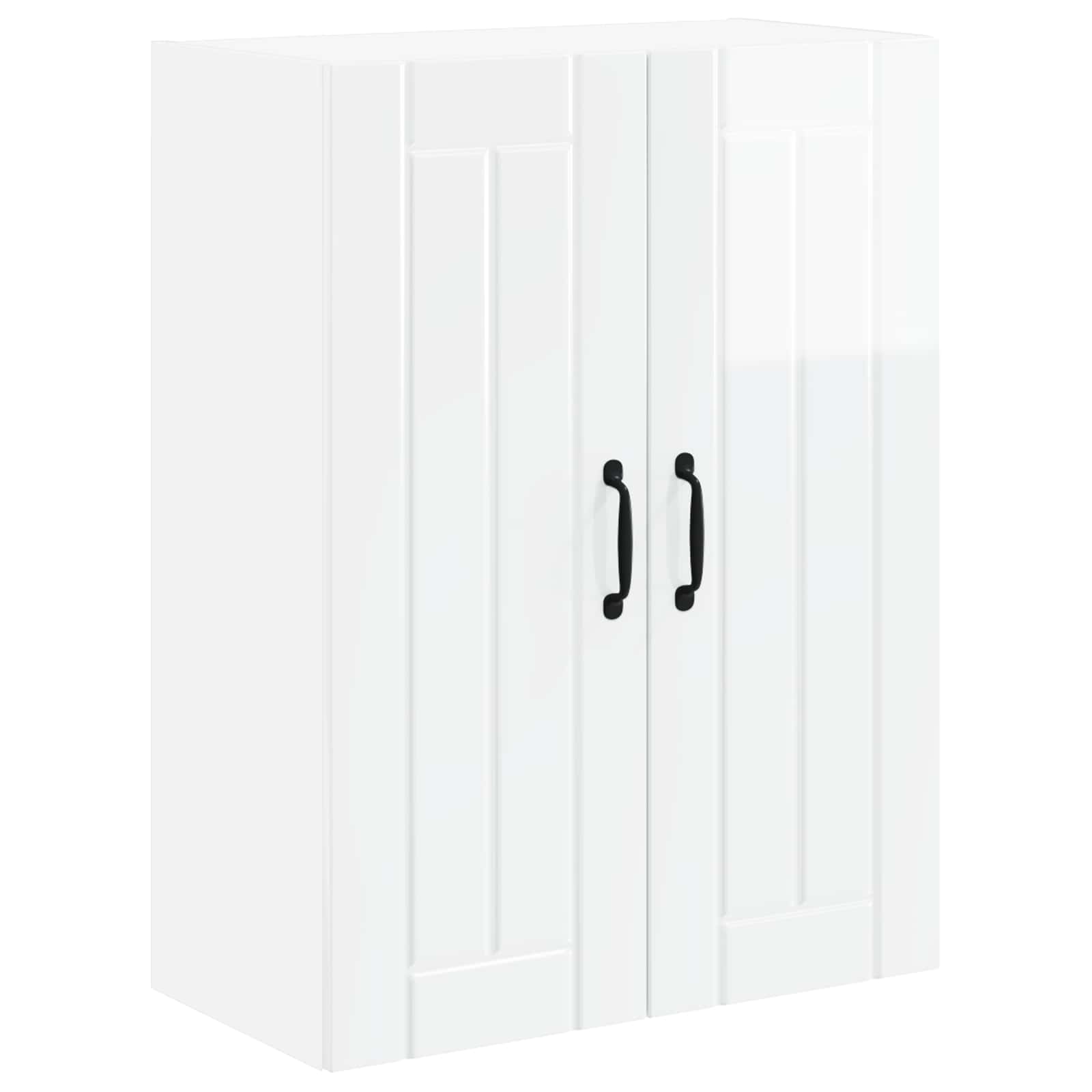 Keukenkast Hoogglans wit 60 x 31 x 80 cm Bewerkt hout is nu te koop bij PeponiXL, paradijselijk wonen!