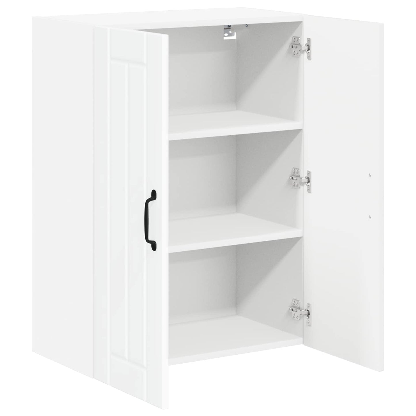 Keukenkast Hoogglans wit 60 x 31 x 80 cm Bewerkt hout is nu te koop bij PeponiXL, paradijselijk wonen!