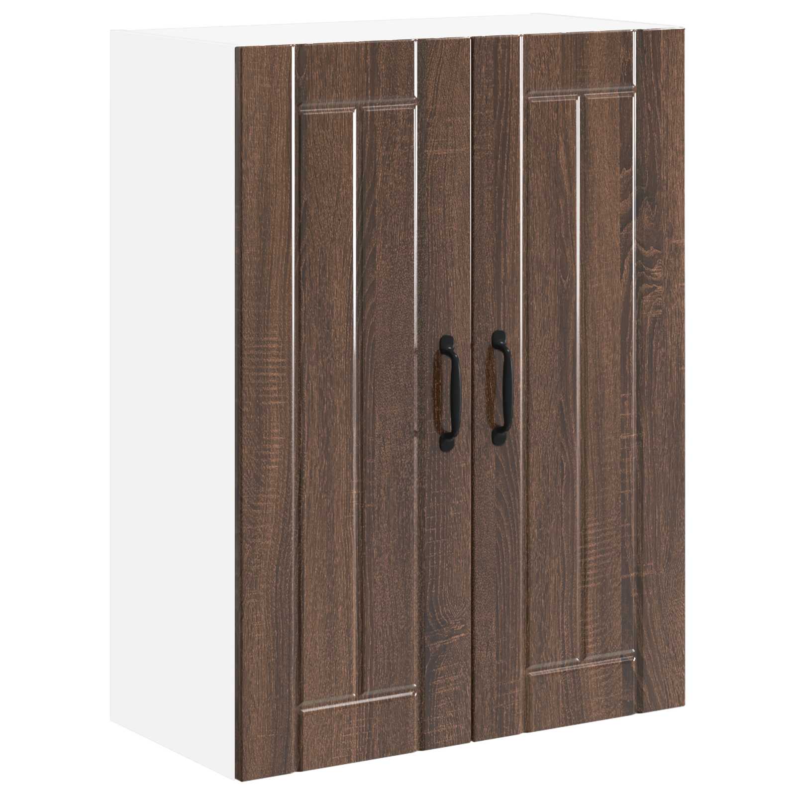 Keukenkast Bruin Eiken 60 x 31 x 80 cm Bewerkt hout is nu te koop bij PeponiXL, paradijselijk wonen!