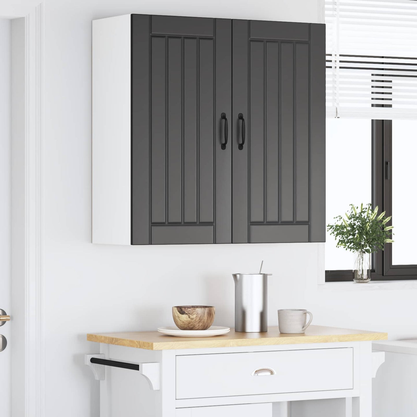 Vaatwasserpaneel Lucca Zwart 80 x 31 x 80 cm Bewerkt hout is nu te koop bij PeponiXL, paradijselijk wonen!