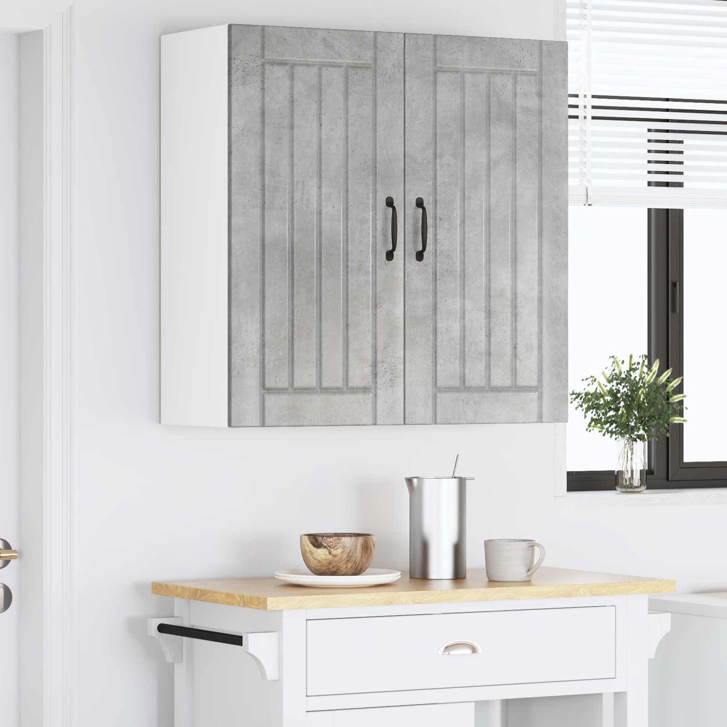 Vaatwasserpaneel Lucca Betongrijs 80 x 31 x 80 cm Bewerkt hout is nu te koop bij PeponiXL, paradijselijk wonen!