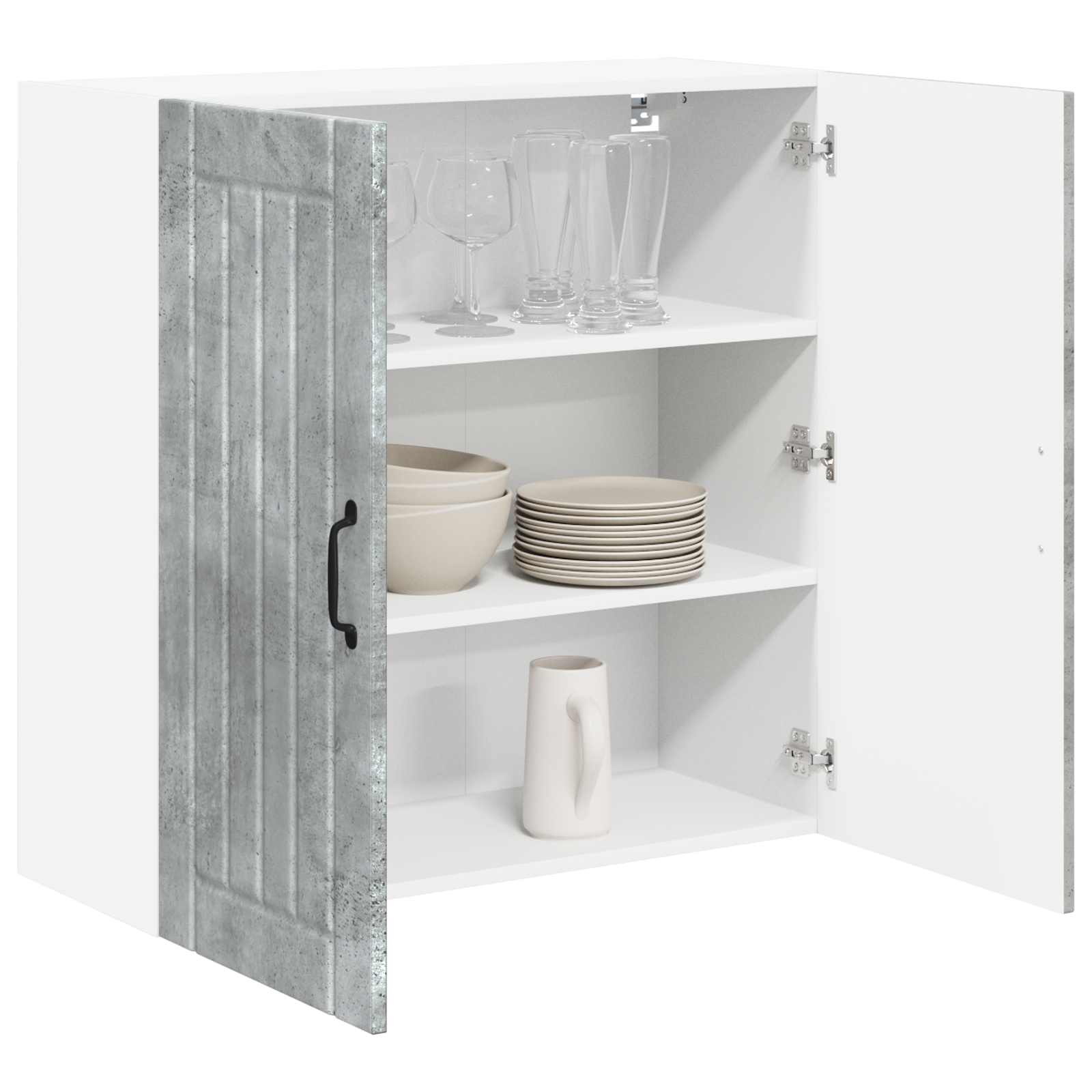 Vaatwasserpaneel Lucca Betongrijs 80 x 31 x 80 cm Bewerkt hout is nu te koop bij PeponiXL, paradijselijk wonen!