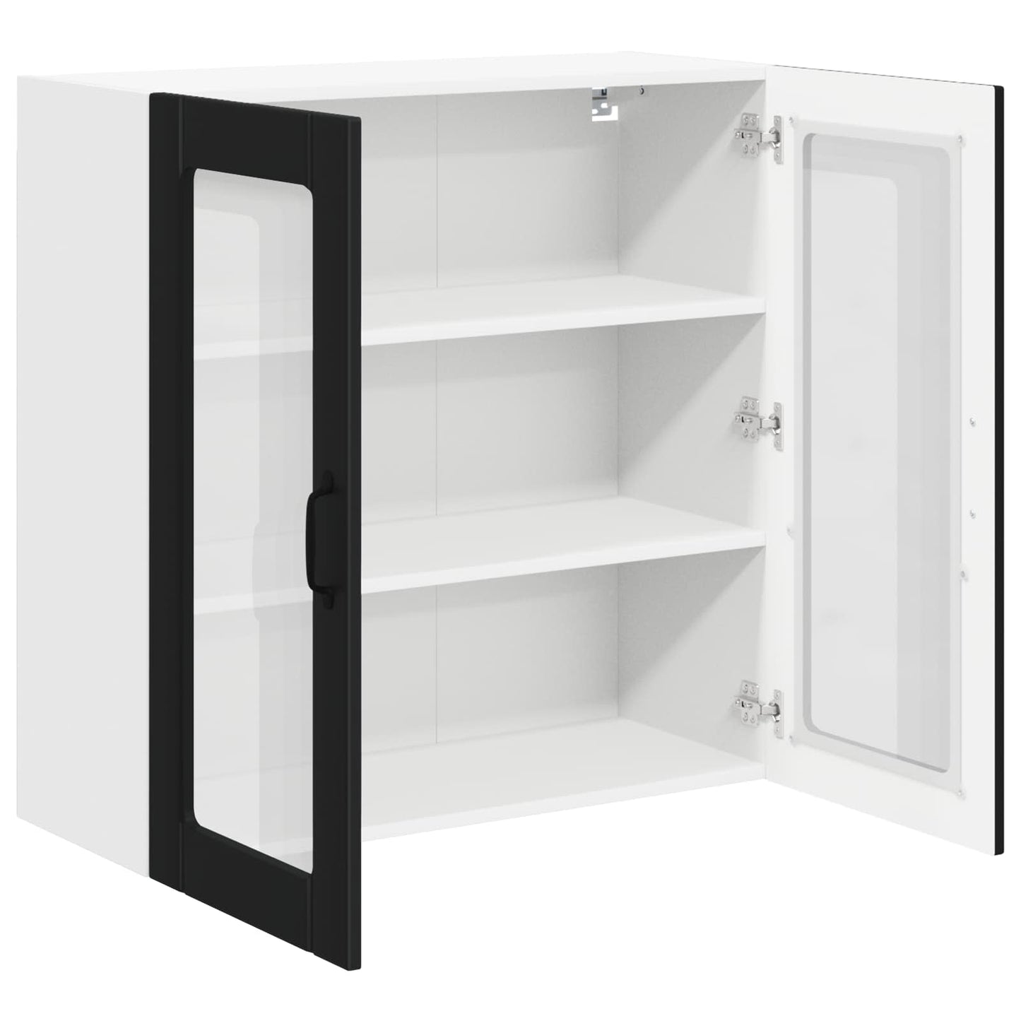 Keukenkast Zwart 80 x 31 x 80 cm Bewerkt hout is nu te koop bij PeponiXL, paradijselijk wonen!