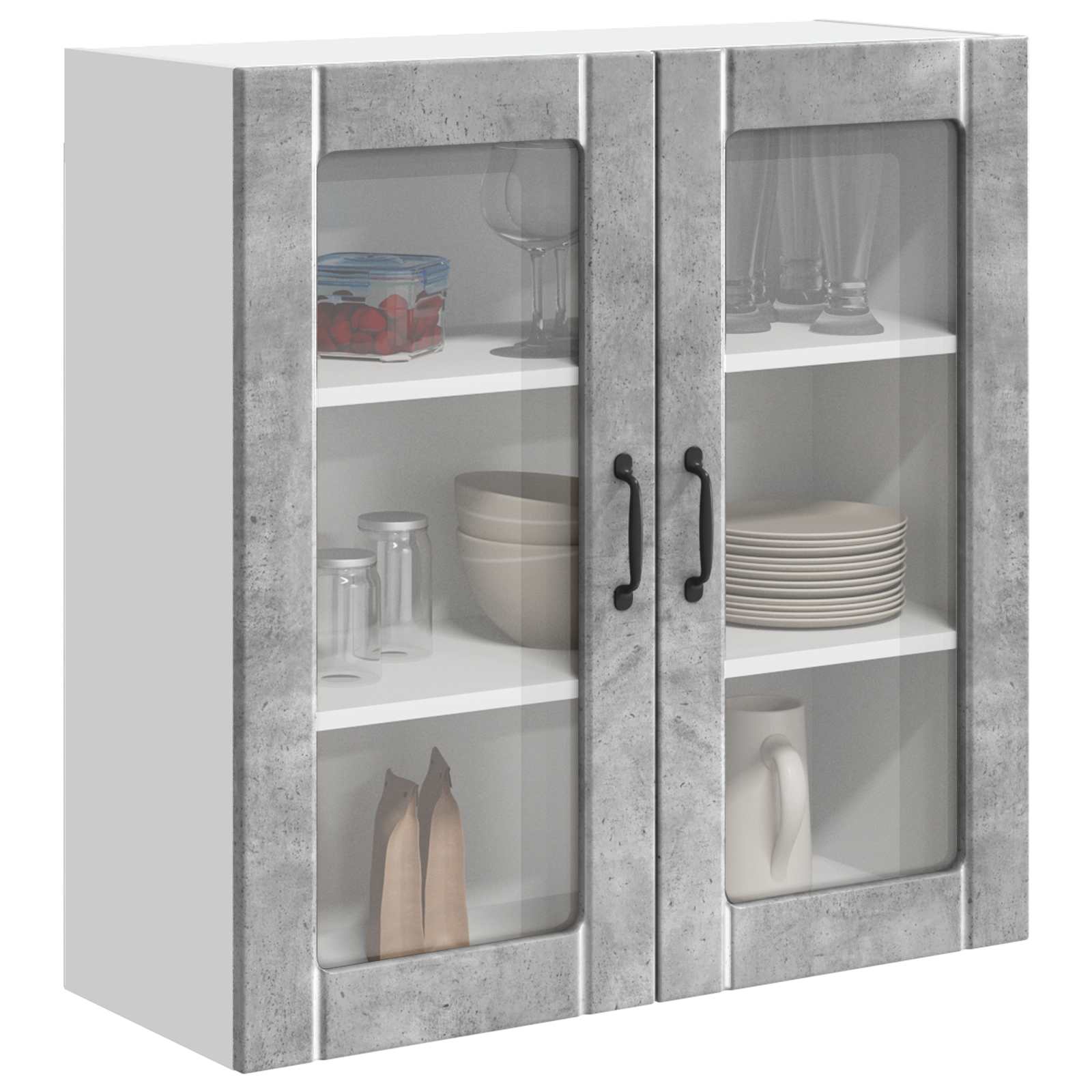 Vaatwasserpaneel Lucca Betongrijs 80 x 31 x 80 cm Bewerkt hout is nu te koop bij PeponiXL, paradijselijk wonen!