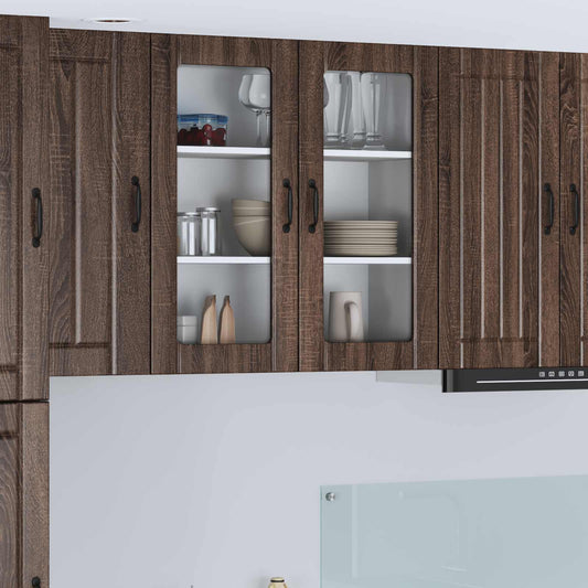 Vaatwasserpaneel Lucca Bruin eiken 80 x 31 x 80 cm Bewerkt hout is nu te koop bij PeponiXL, paradijselijk wonen!
