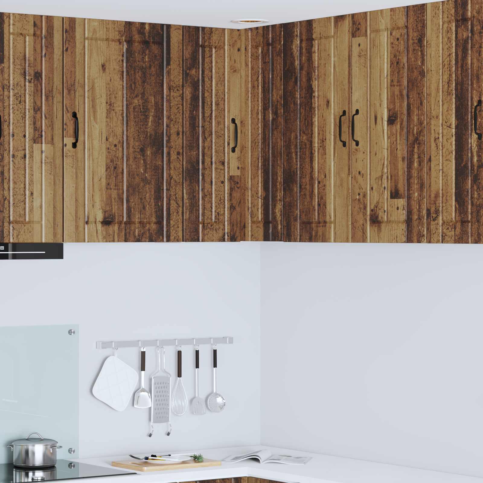 Keukenkast Oudhout 57 x 57 x 80 cm Bewerkt hout is nu te koop bij PeponiXL, paradijselijk wonen!