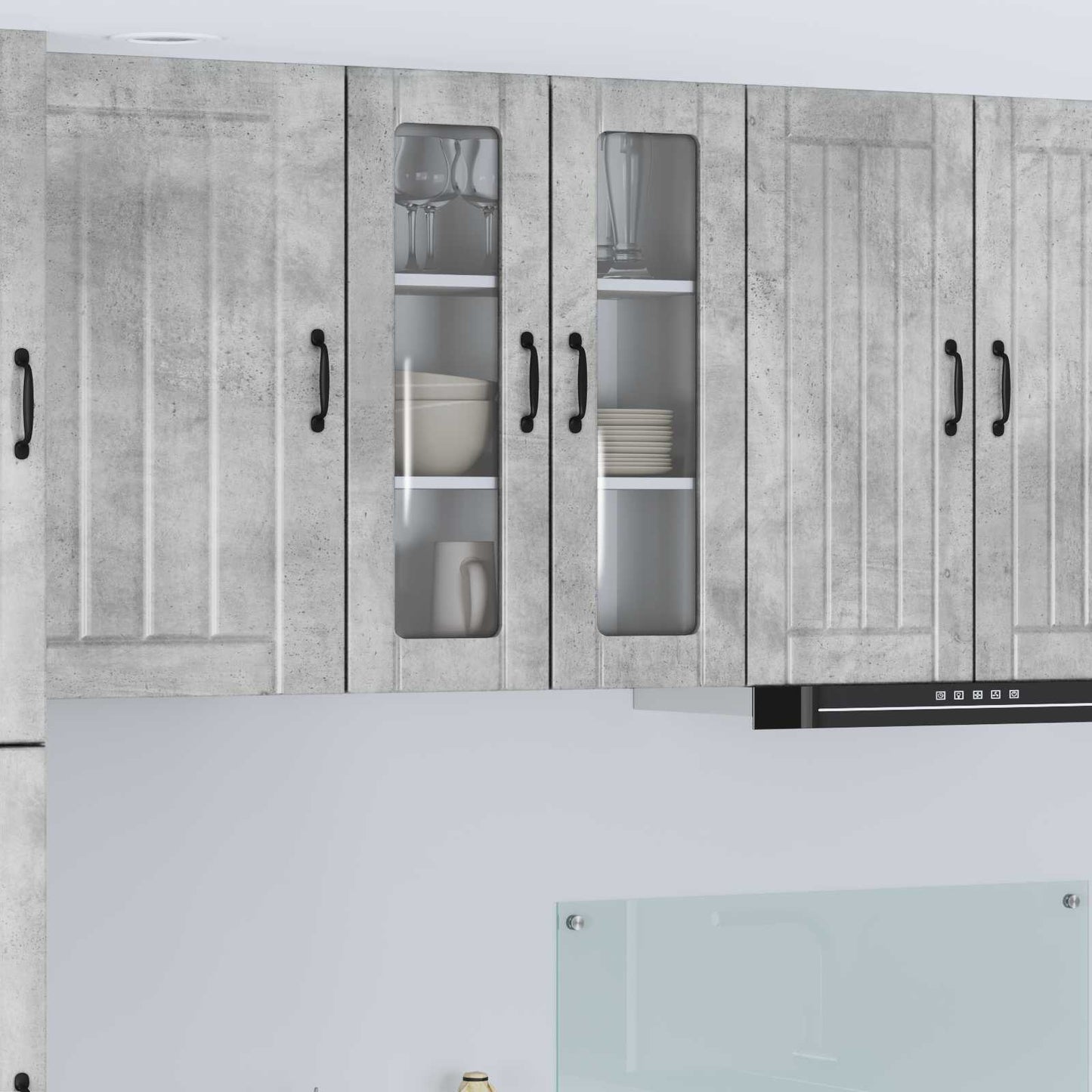 Keukenkast Beton Grijs 60 x 31 x 80 cm Bewerkt hout is nu te koop bij PeponiXL, paradijselijk wonen!