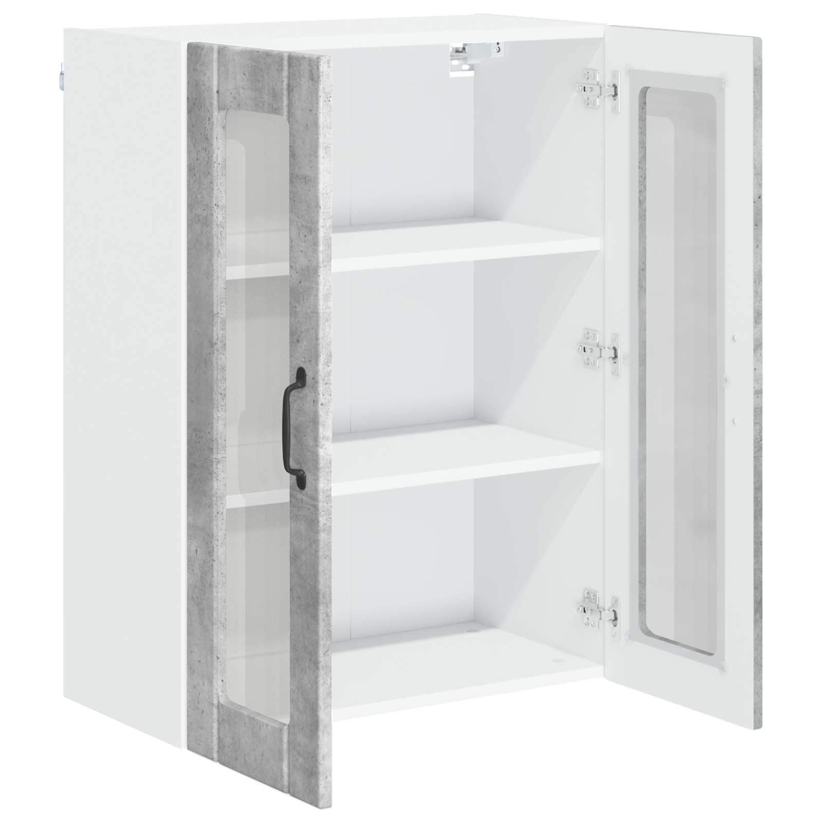 Keukenkast Beton Grijs 60 x 31 x 80 cm Bewerkt hout is nu te koop bij PeponiXL, paradijselijk wonen!