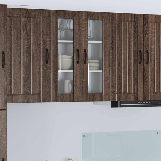 Vaatwasserpaneel Lucca Bruin eiken 60 x 31 x 80 cm Bewerkt hout is nu te koop bij PeponiXL, paradijselijk wonen!