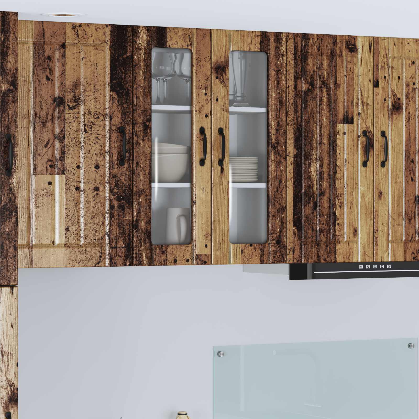 Vaatwasserpaneel Lucca Oud hout 60 x 31 x 80 cm Bewerkt hout is nu te koop bij PeponiXL, paradijselijk wonen!