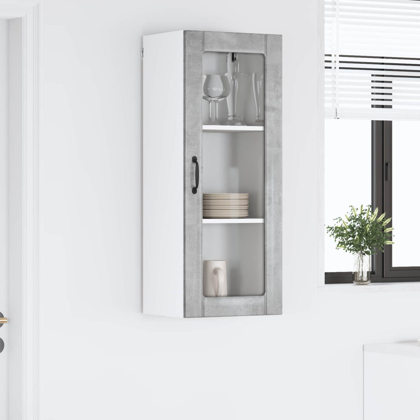 Vaatwasserpaneel Lucca Betongrijs 40 x 31 x 100 cm Bewerkt hout is nu te koop bij PeponiXL, paradijselijk wonen!