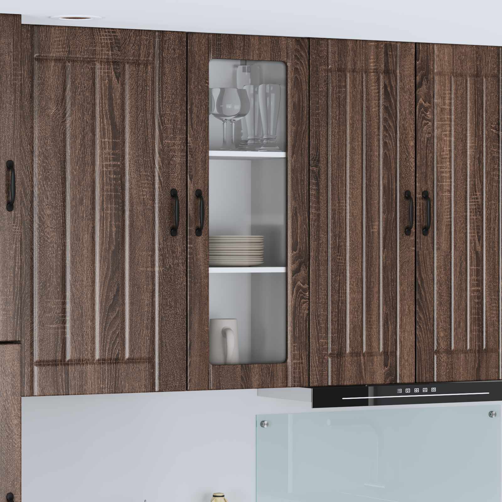 Vaatwasserpaneel Lucca Bruin eiken 40 x 31 x 100 cm is nu te koop bij PeponiXL, paradijselijk wonen!