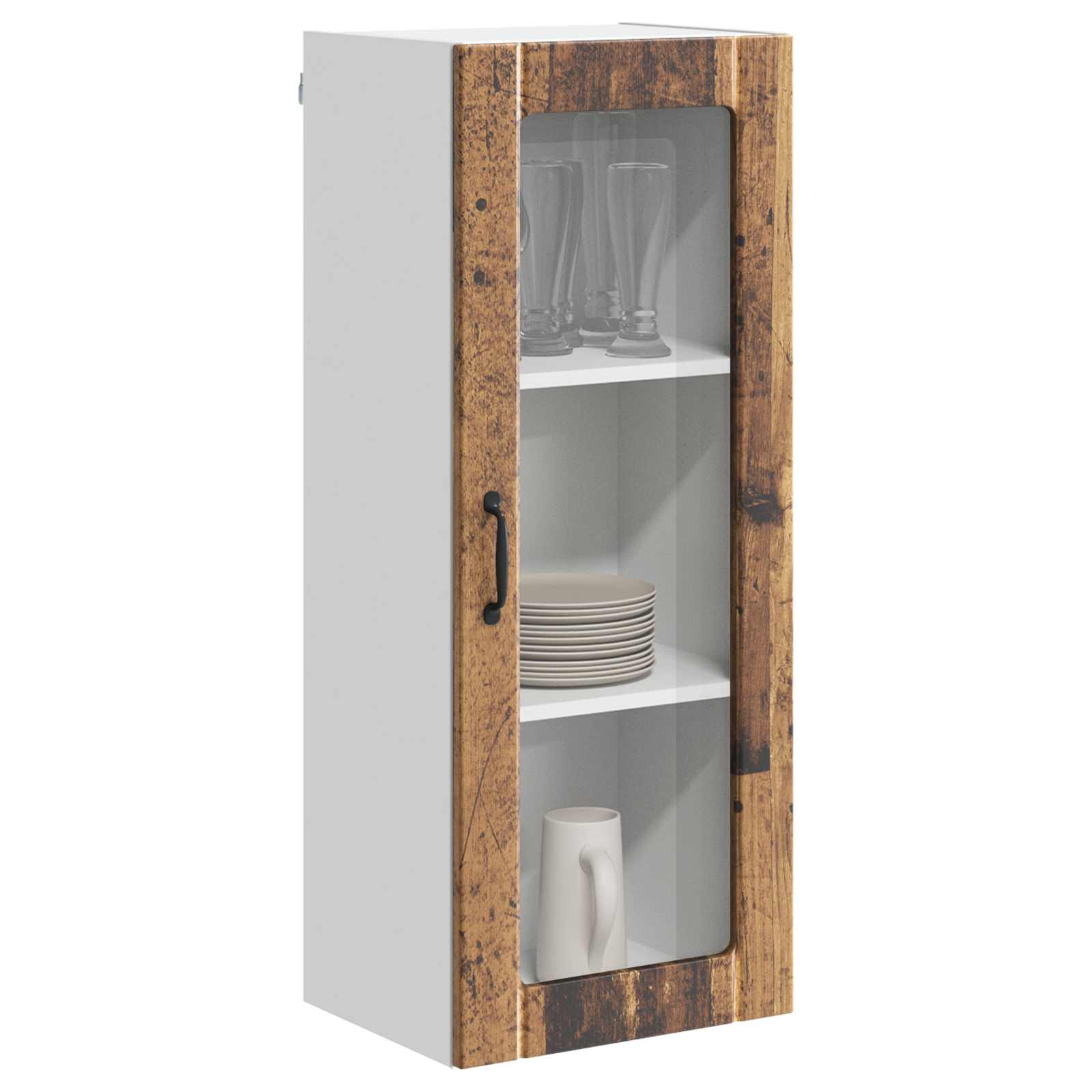 Keukenkast Oudhout 40 x 31 x 100 cm Bewerkt hout is nu te koop bij PeponiXL, paradijselijk wonen!