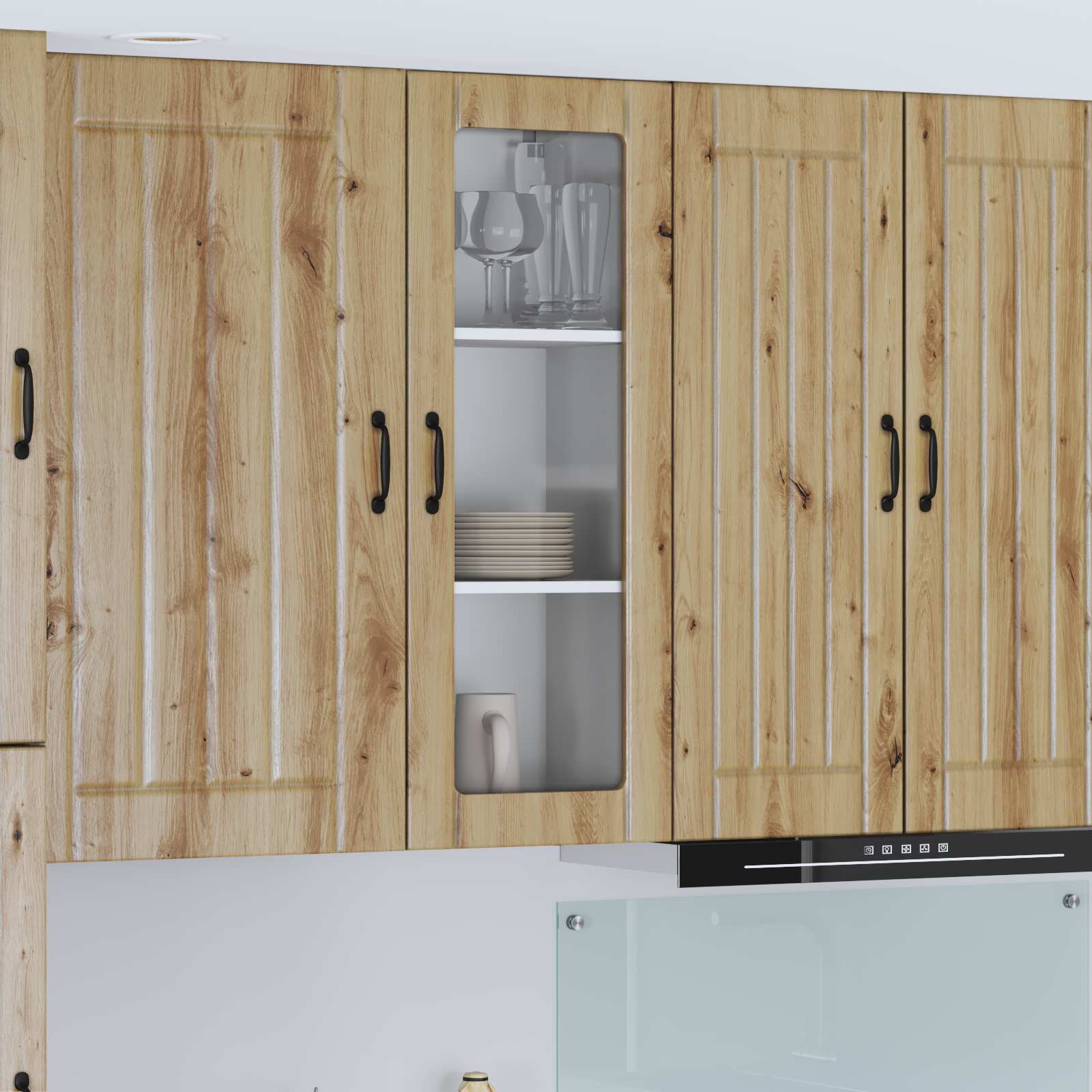 Keukenkast Artisan Eiken 40 x 31 x 100 cm Bewerkt hout is nu te koop bij PeponiXL, paradijselijk wonen!