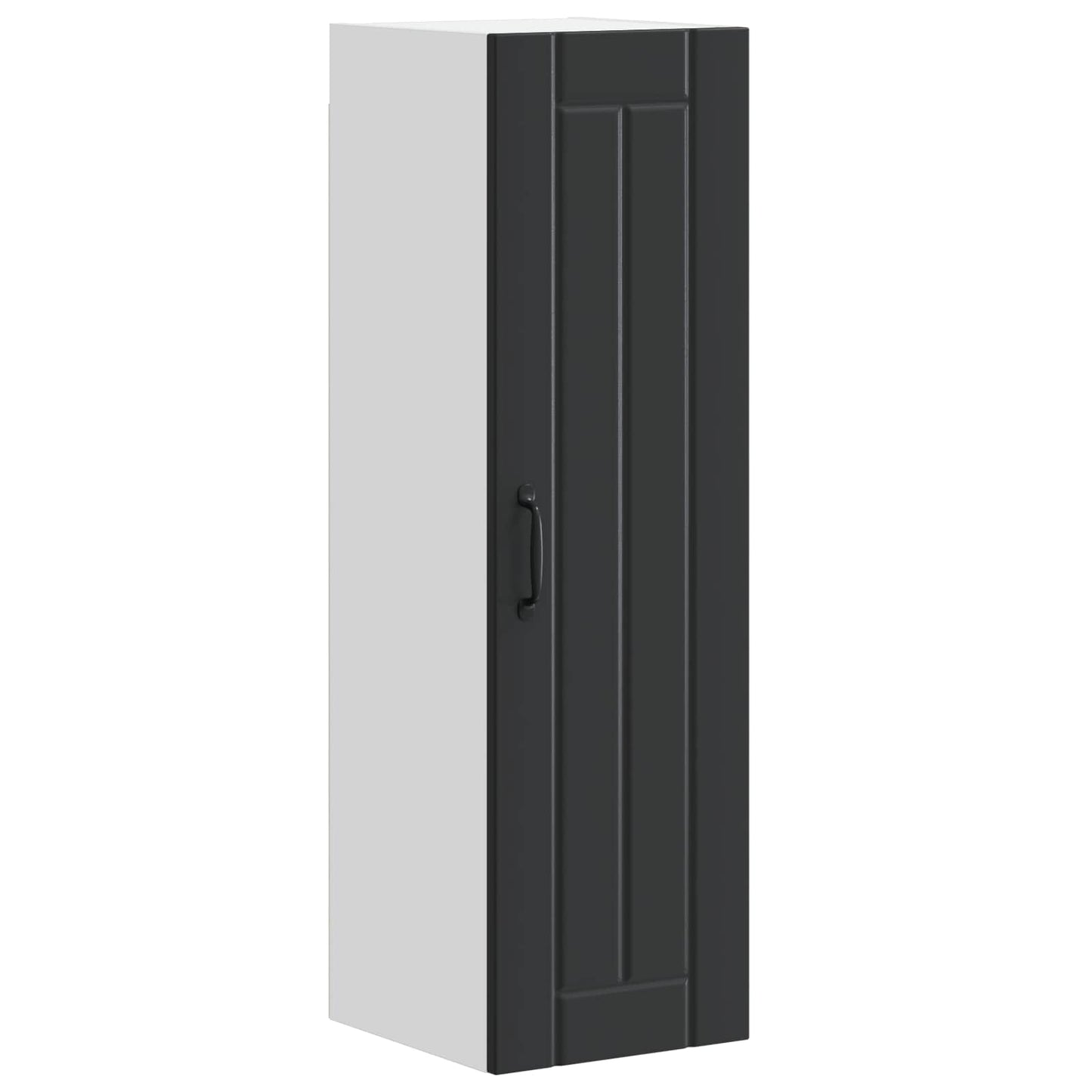 Keukenkast Zwart 30 x 31 x 100 cm Bewerkt hout is nu te koop bij PeponiXL, paradijselijk wonen!