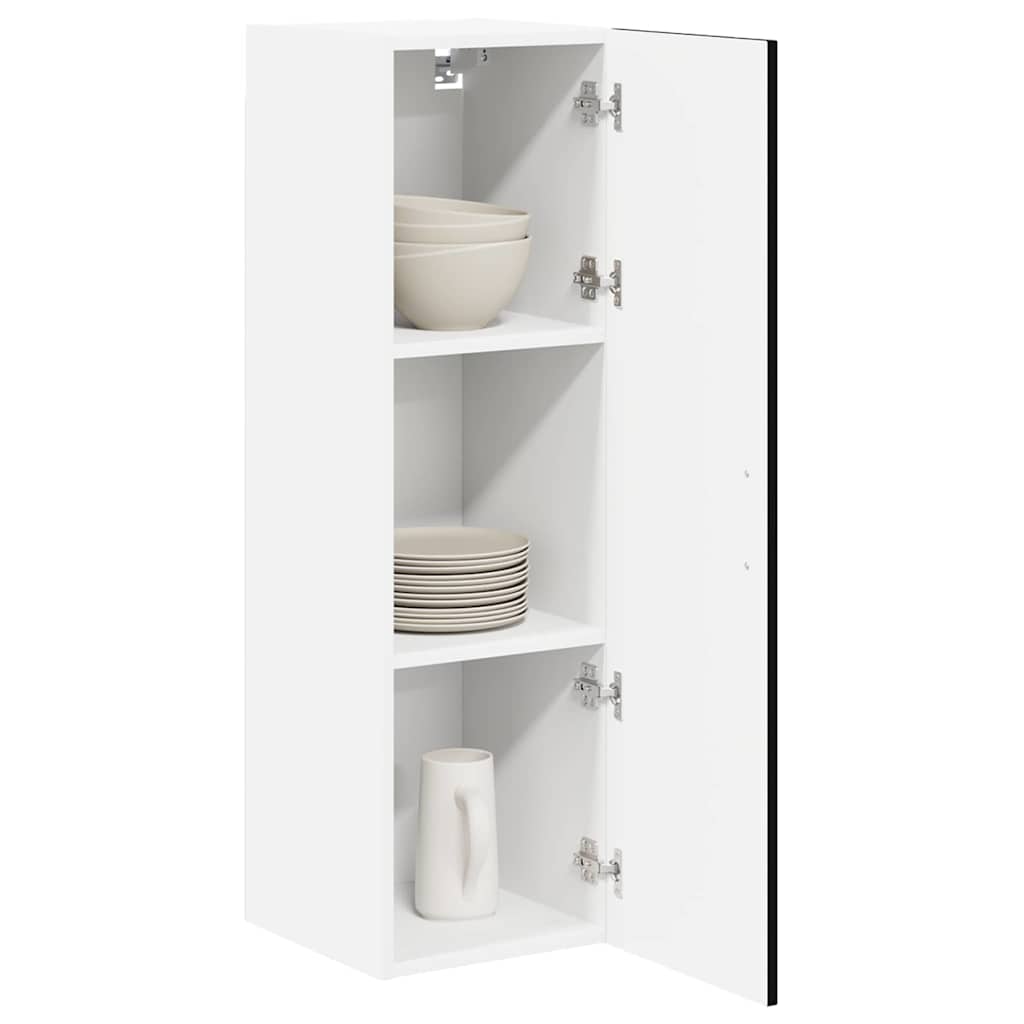 Keukenkast Zwart 30 x 31 x 100 cm Bewerkt hout is nu te koop bij PeponiXL, paradijselijk wonen!