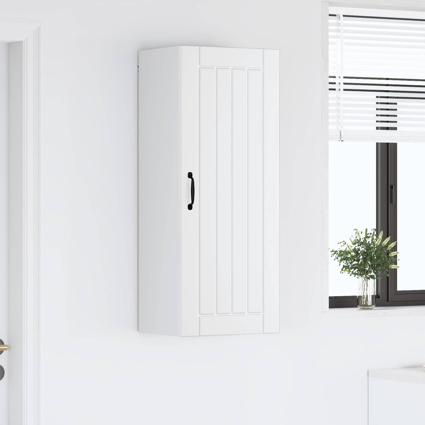 Vaatwasserpaneel Lucca Wit 40 x 31 x 100 cm Bewerkt hout is nu te koop bij PeponiXL, paradijselijk wonen!
