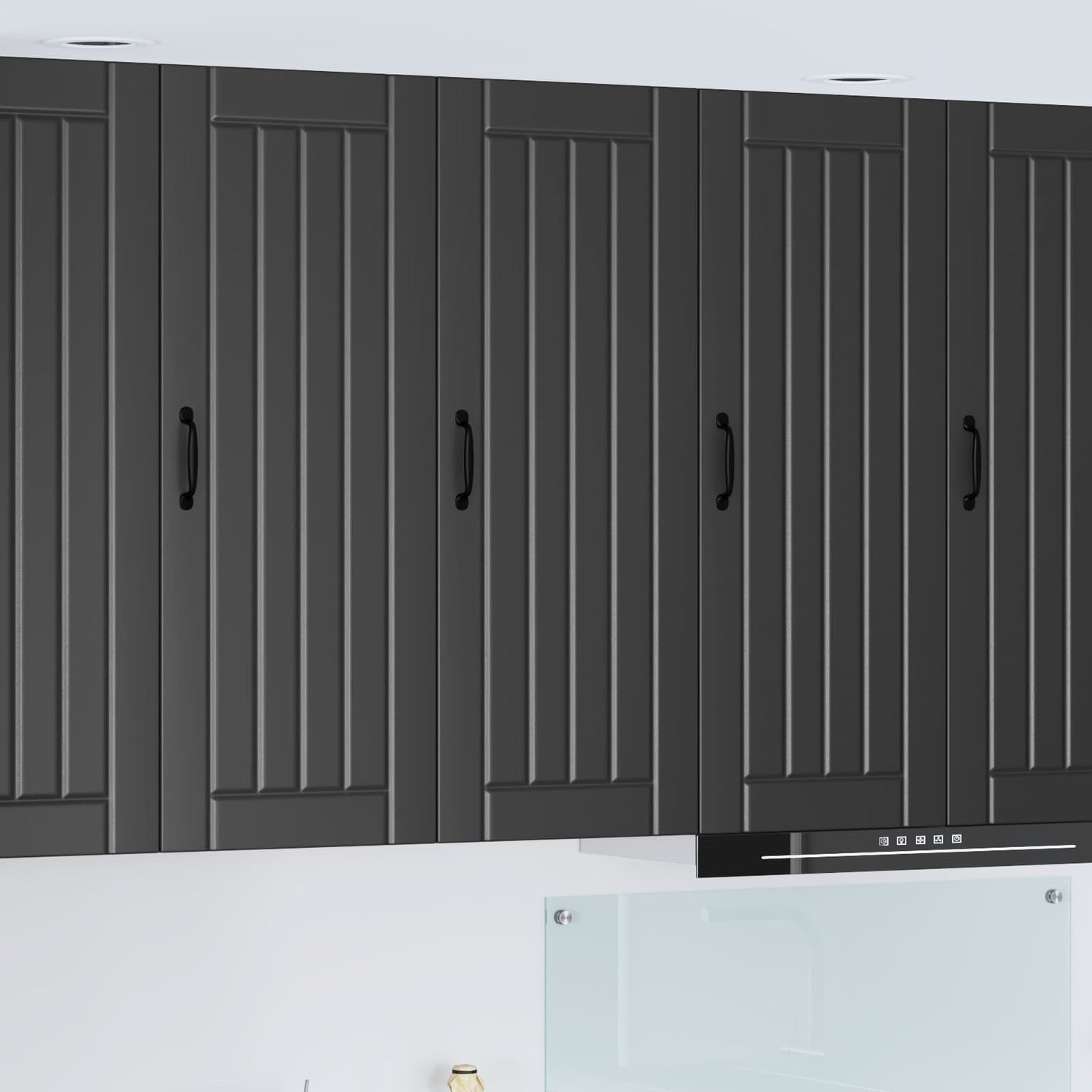 Vaatwasserpaneel Lucca Zwart 40 x 31 x 100 cm Bewerkt hout is nu te koop bij PeponiXL, paradijselijk wonen!