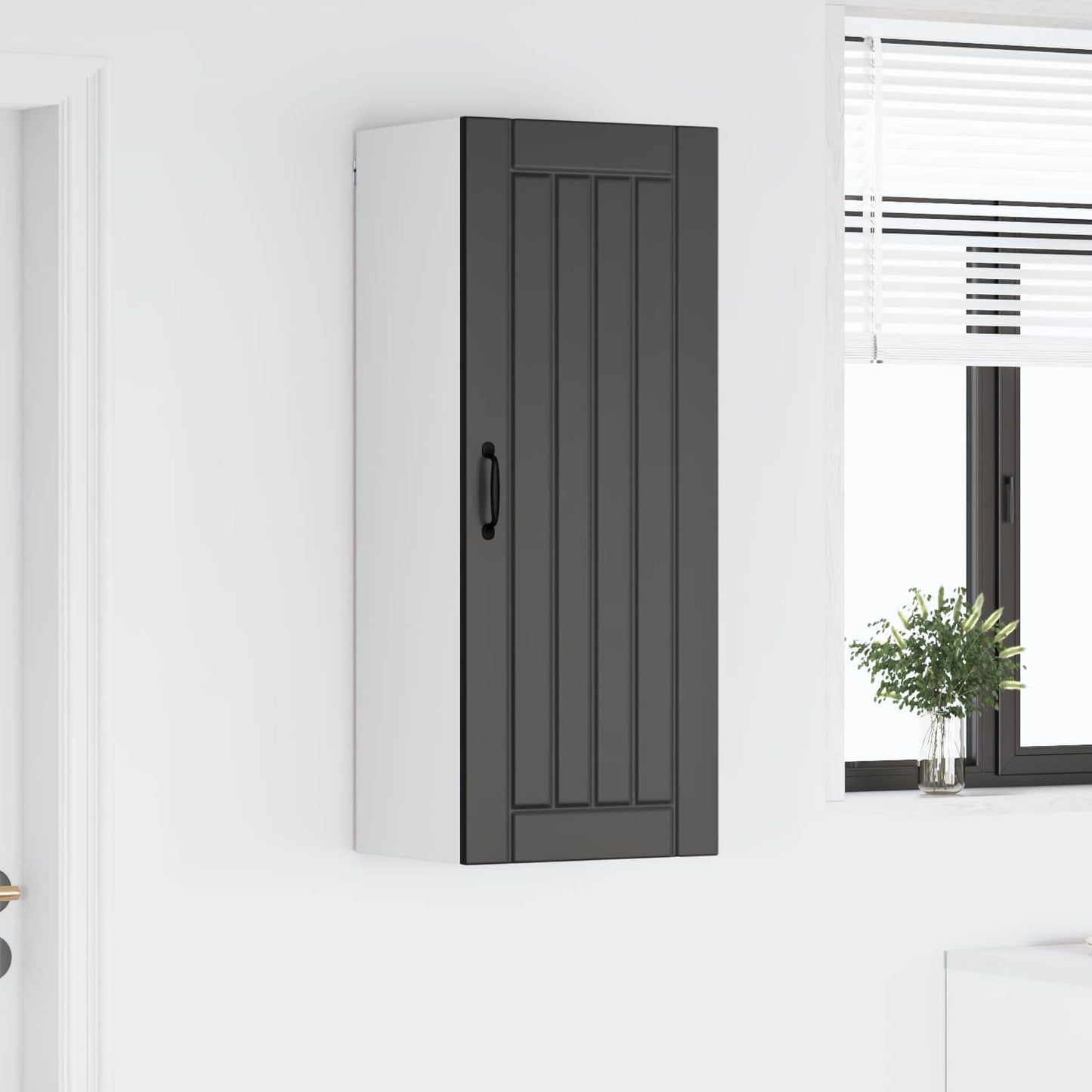 Vaatwasserpaneel Lucca Zwart 40 x 31 x 100 cm Bewerkt hout is nu te koop bij PeponiXL, paradijselijk wonen!