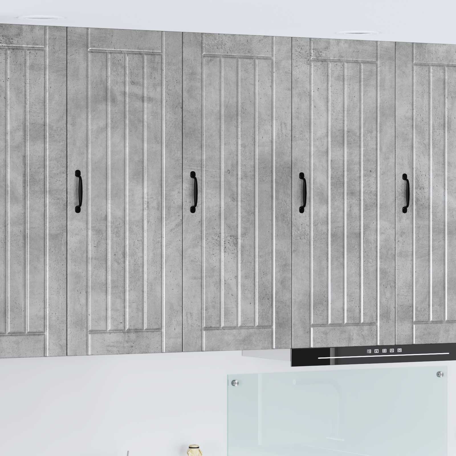 Vaatwasserpaneel Lucca Betongrijs 40 x 31 x 100 cm Bewerkt hout is nu te koop bij PeponiXL, paradijselijk wonen!