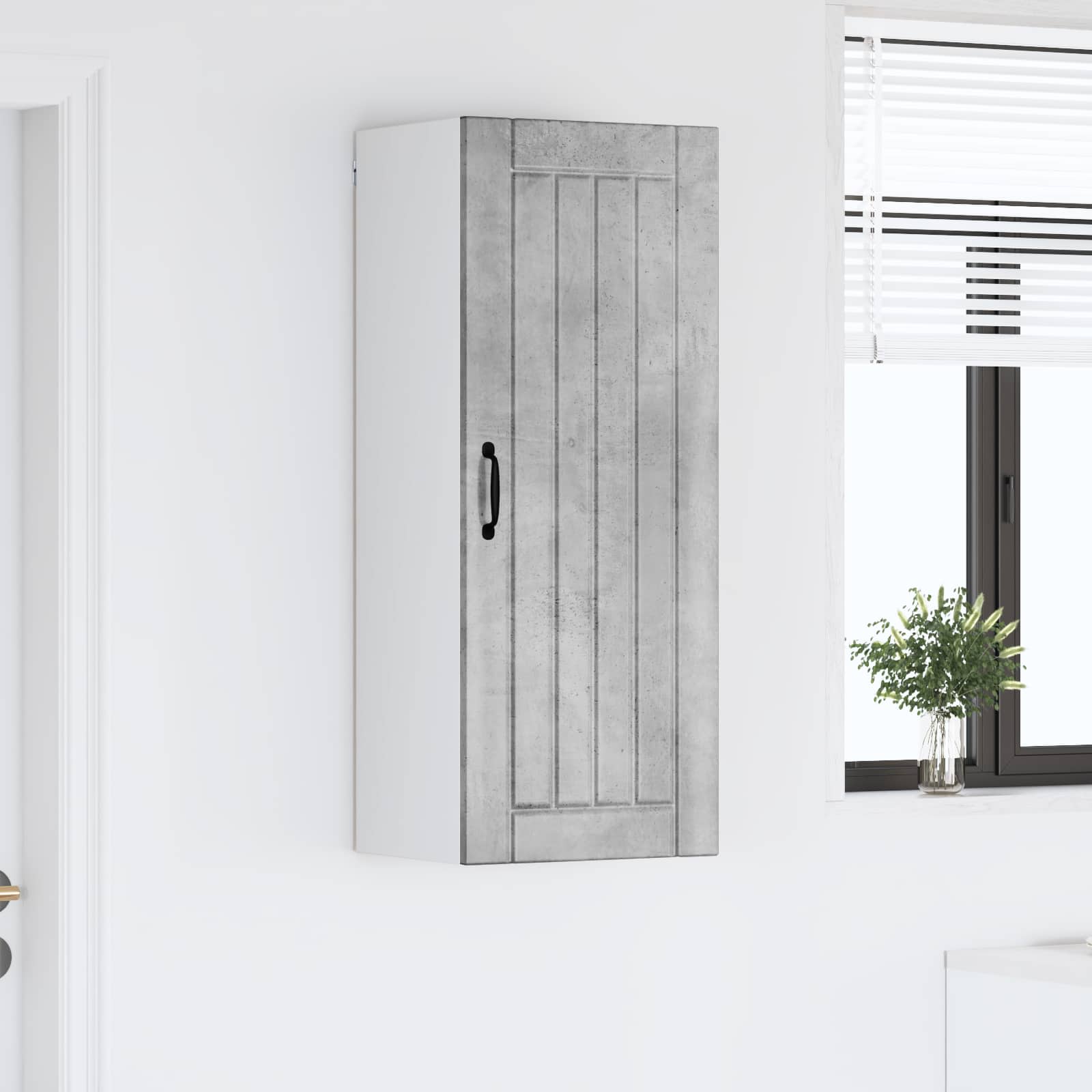 Vaatwasserpaneel Lucca Betongrijs 40 x 31 x 100 cm Bewerkt hout is nu te koop bij PeponiXL, paradijselijk wonen!
